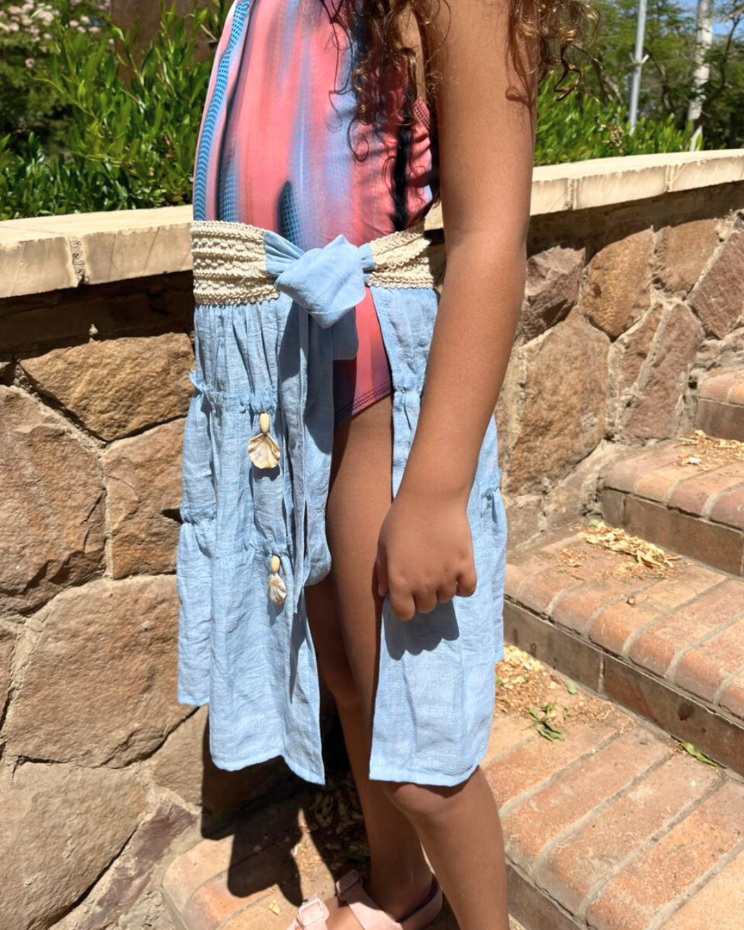 Little Baby Blue Gypsy Skirt