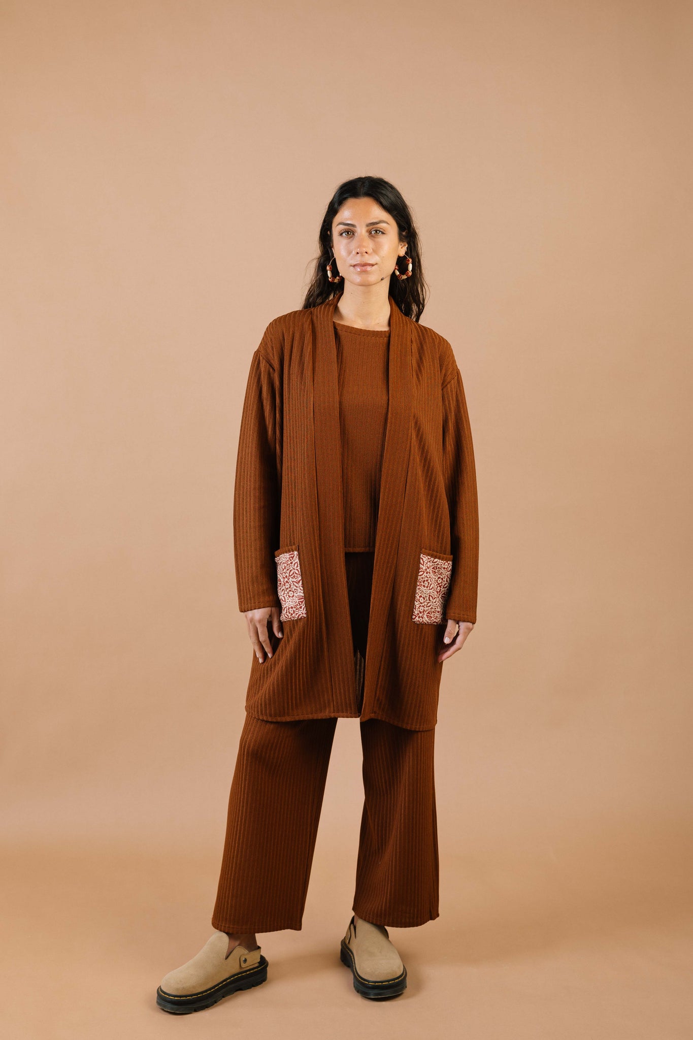 Forever Comfort Cardigan Brown