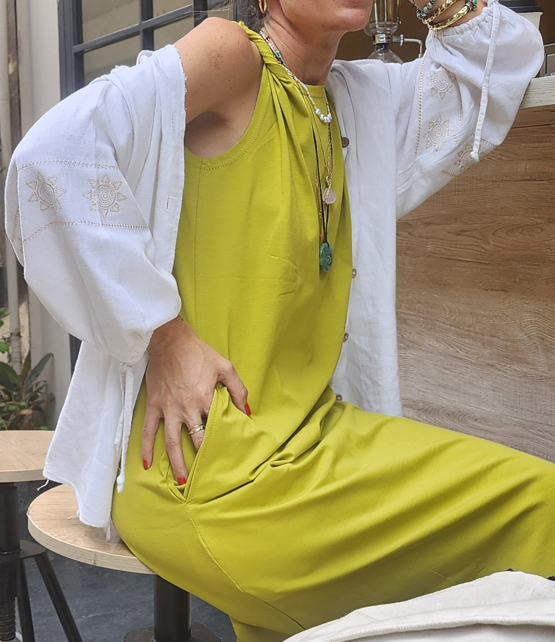 Cairo Dress in Pistachio