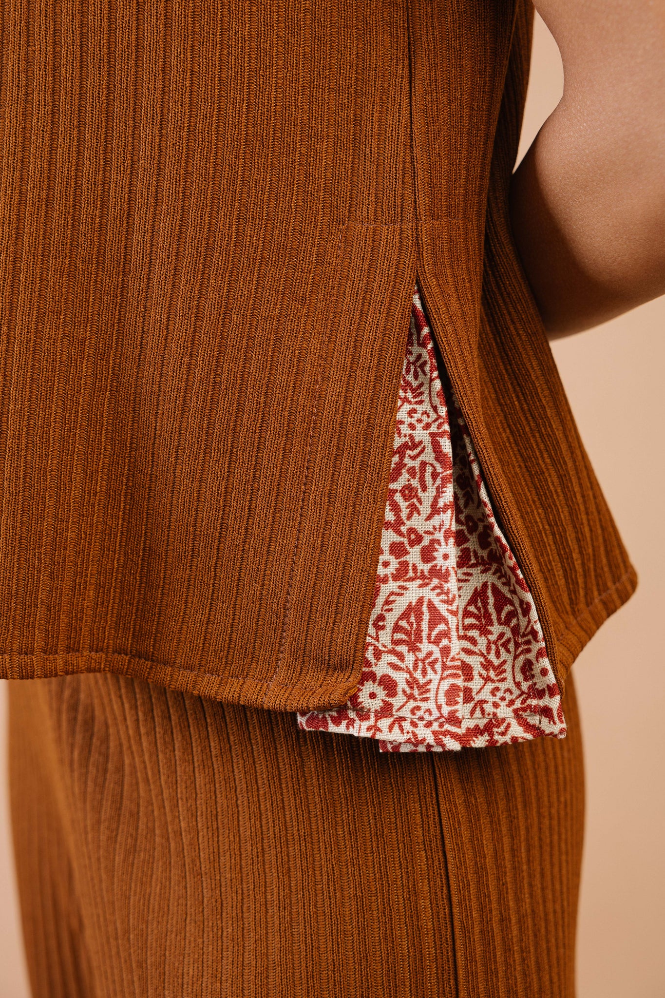 Live In Me Top Brown