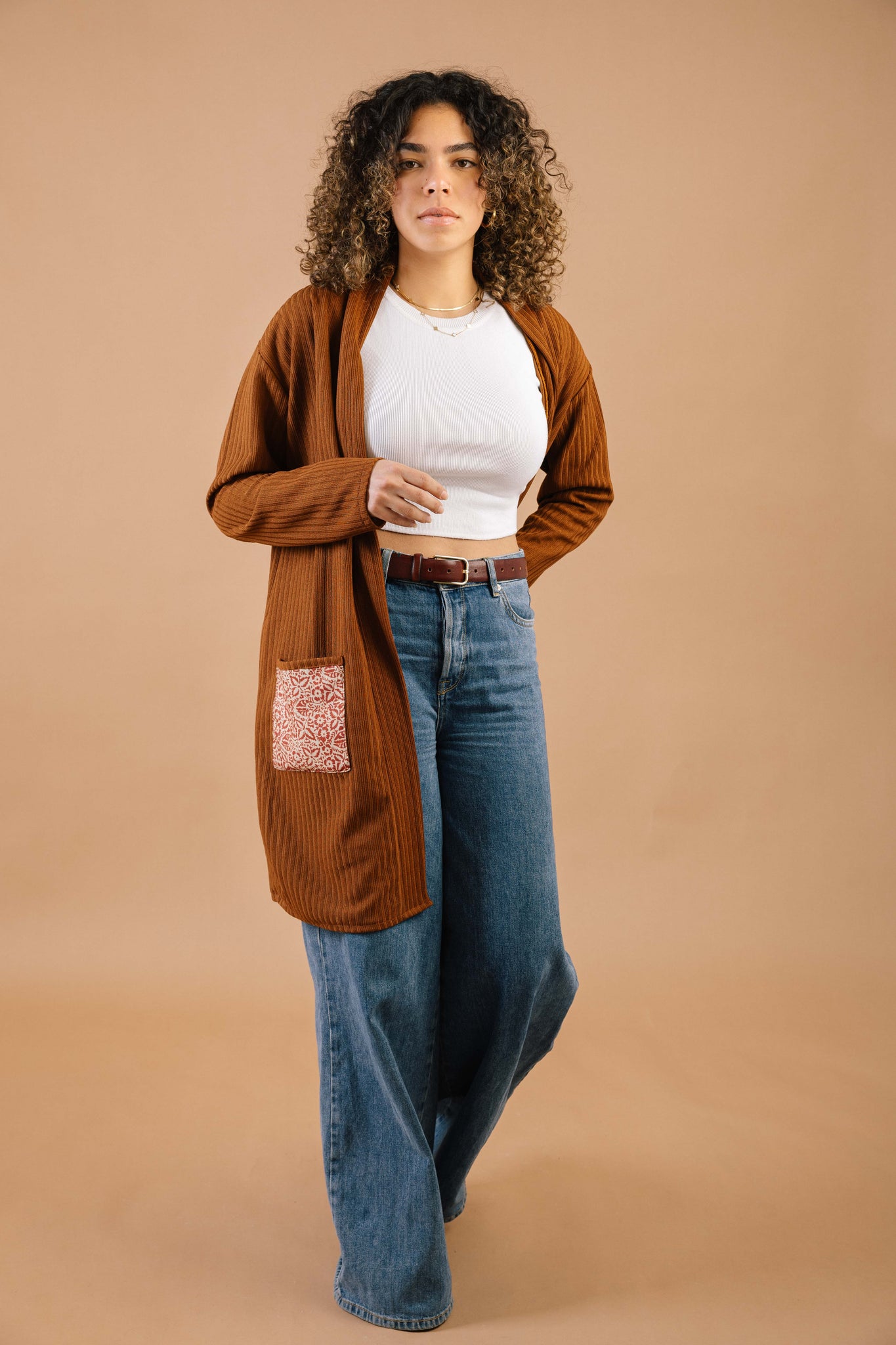 Forever Comfort Cardigan Brown