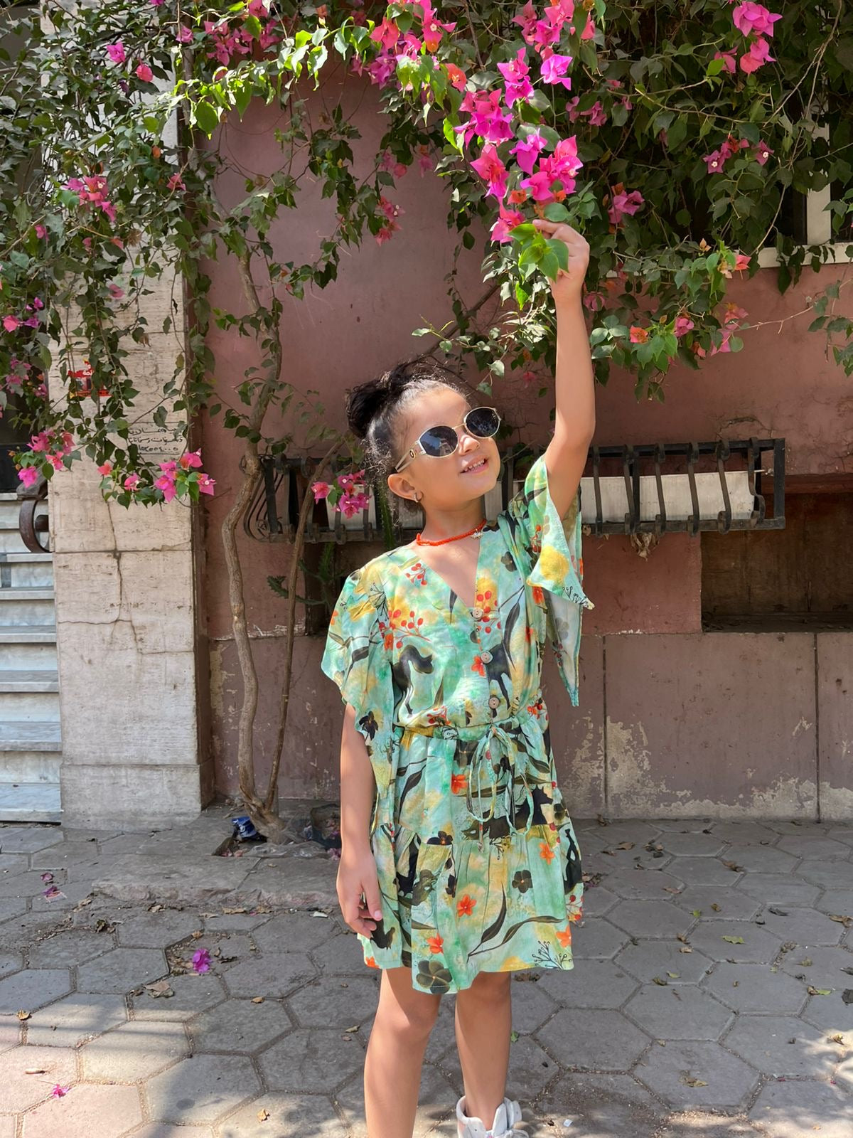 Little Sunday Wrap Dress in Arabian Nights
