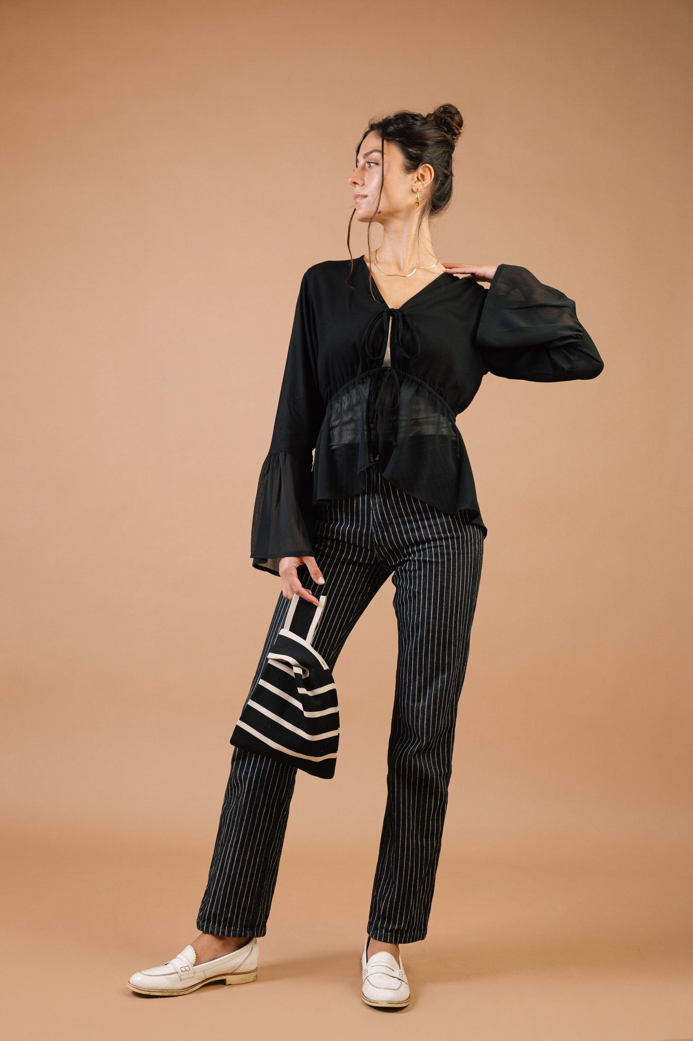 Lucky Lola Top in Black