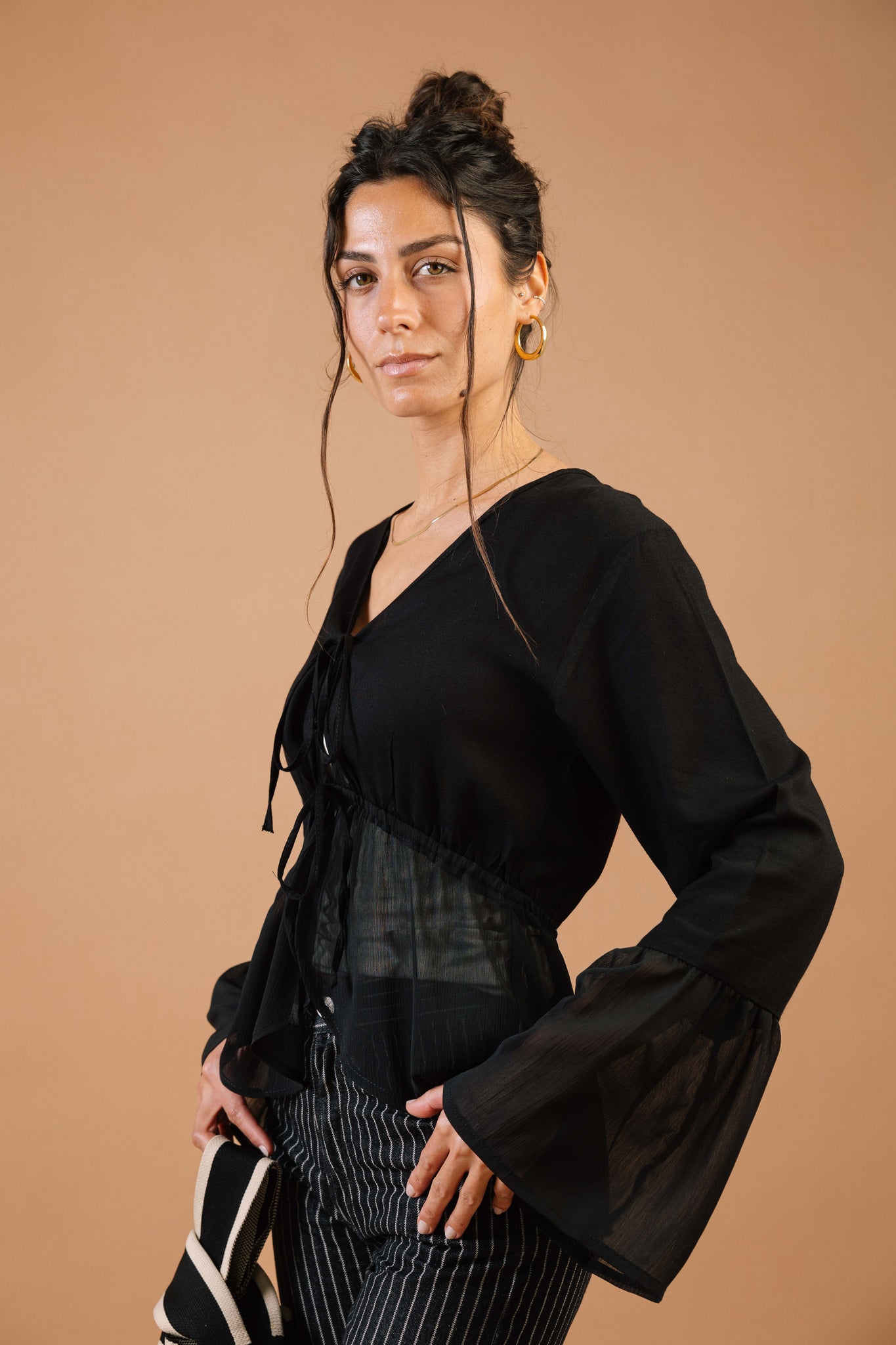 Lucky Lola Top in Black