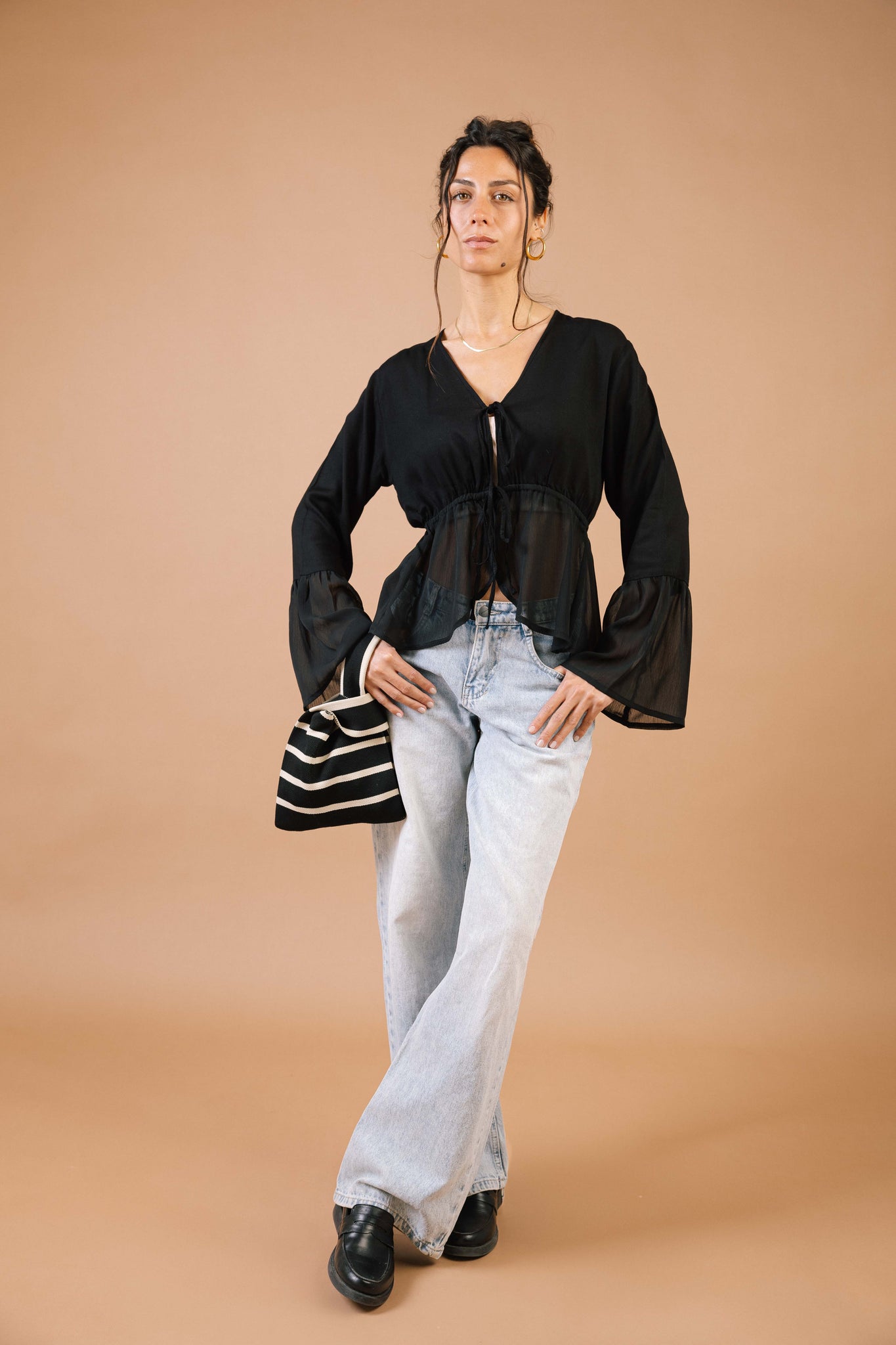 Lucky Lola Top in Black