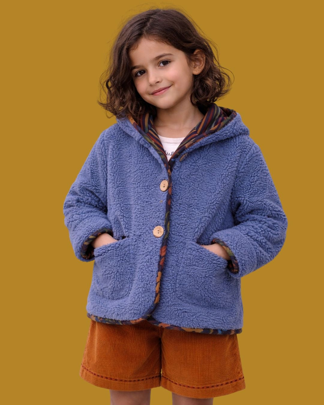 Little Borderline Cozy Jacket in Indigo