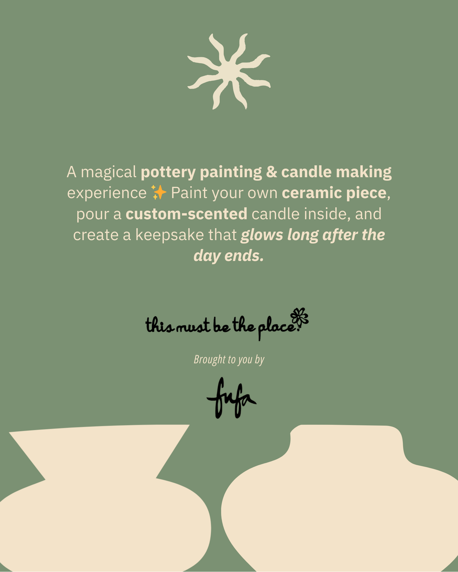 Pottery Painting & Candle Making Workshop