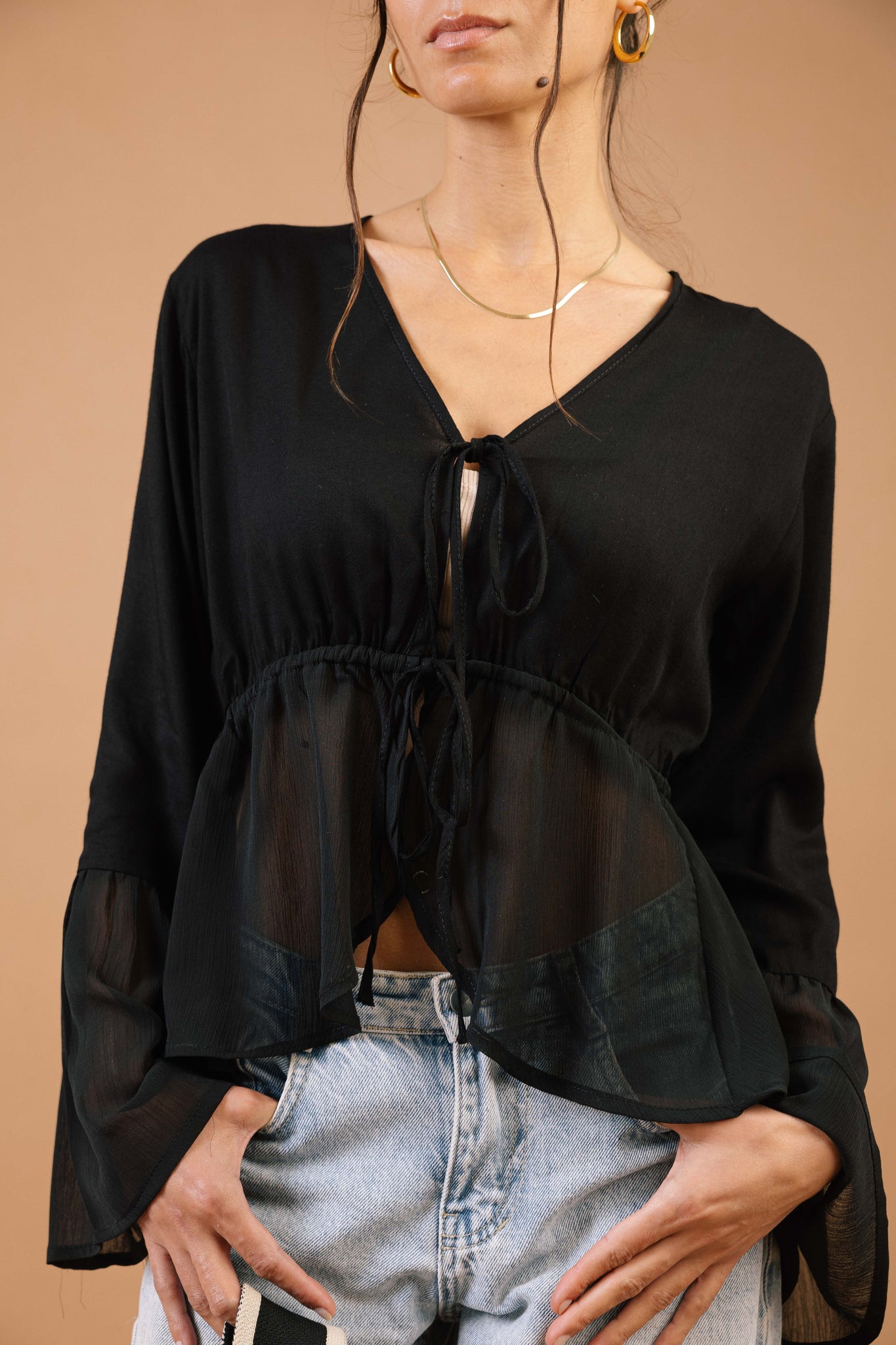 Lucky Lola Top in Black