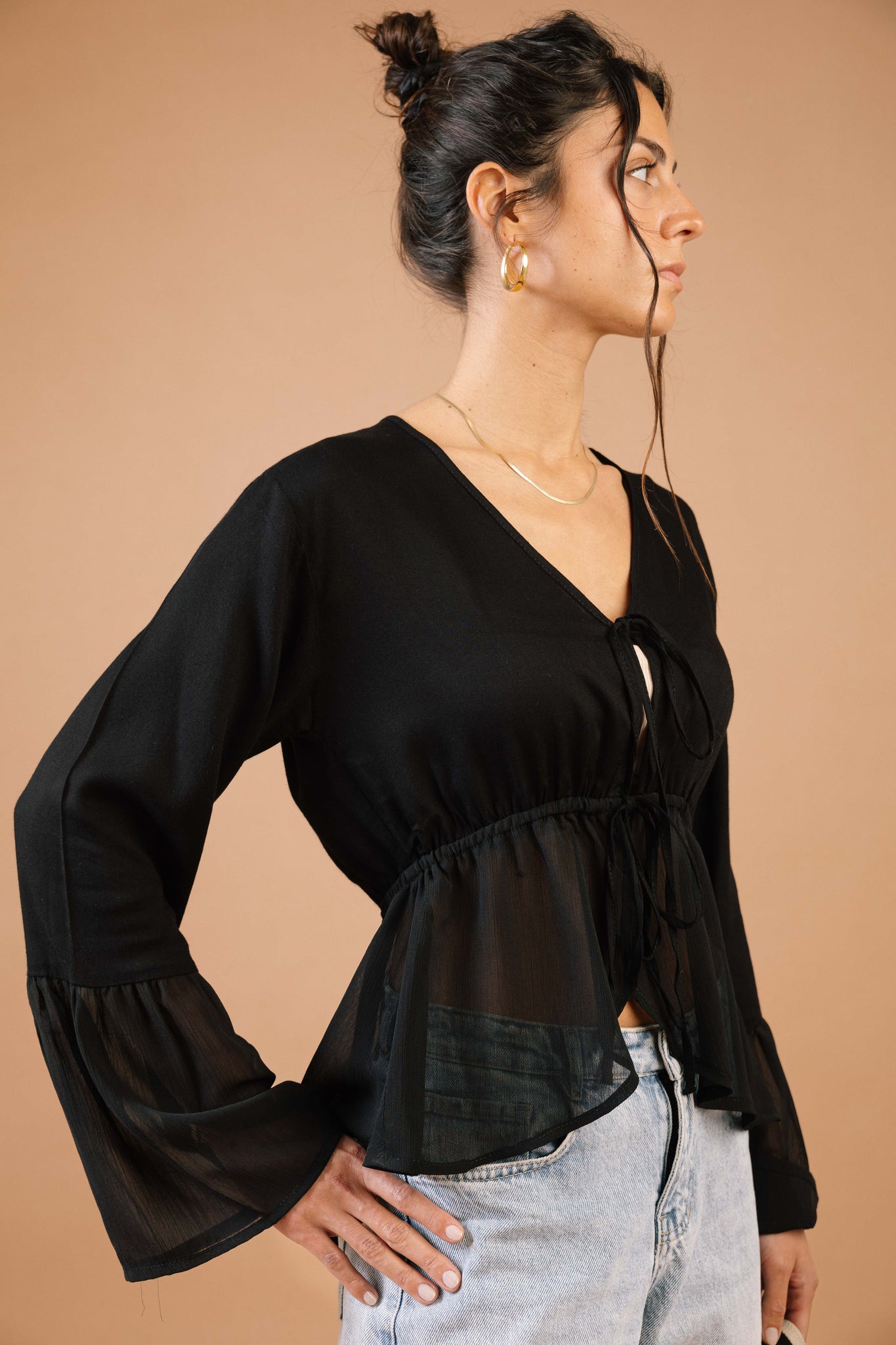 Lucky Lola Top in Black