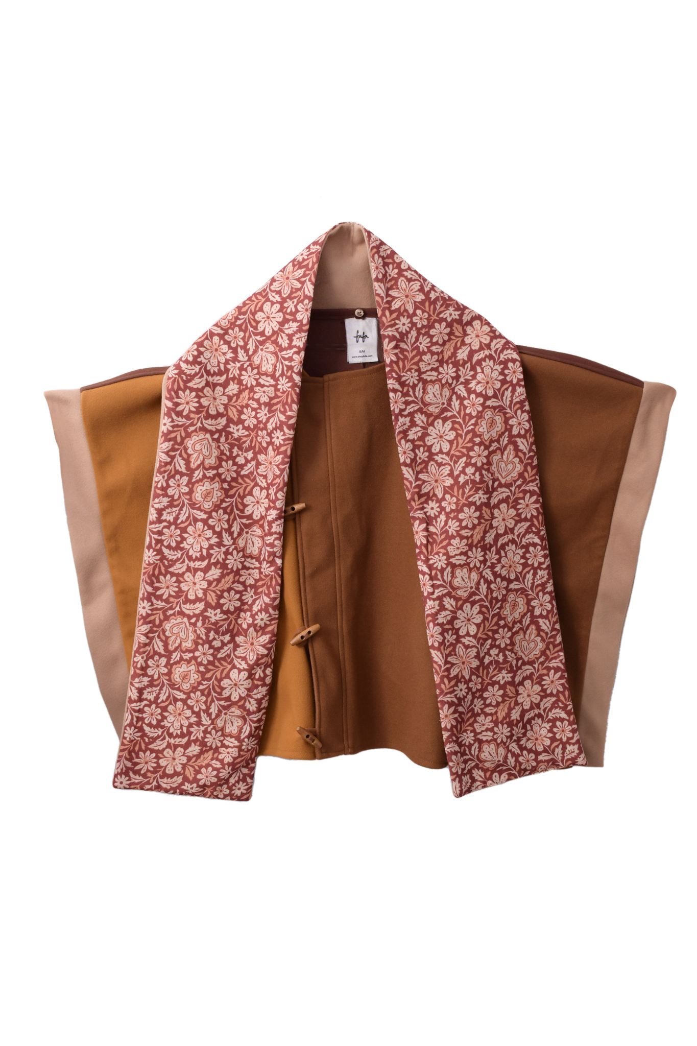 Sukoon Poncho in Saharan Browns