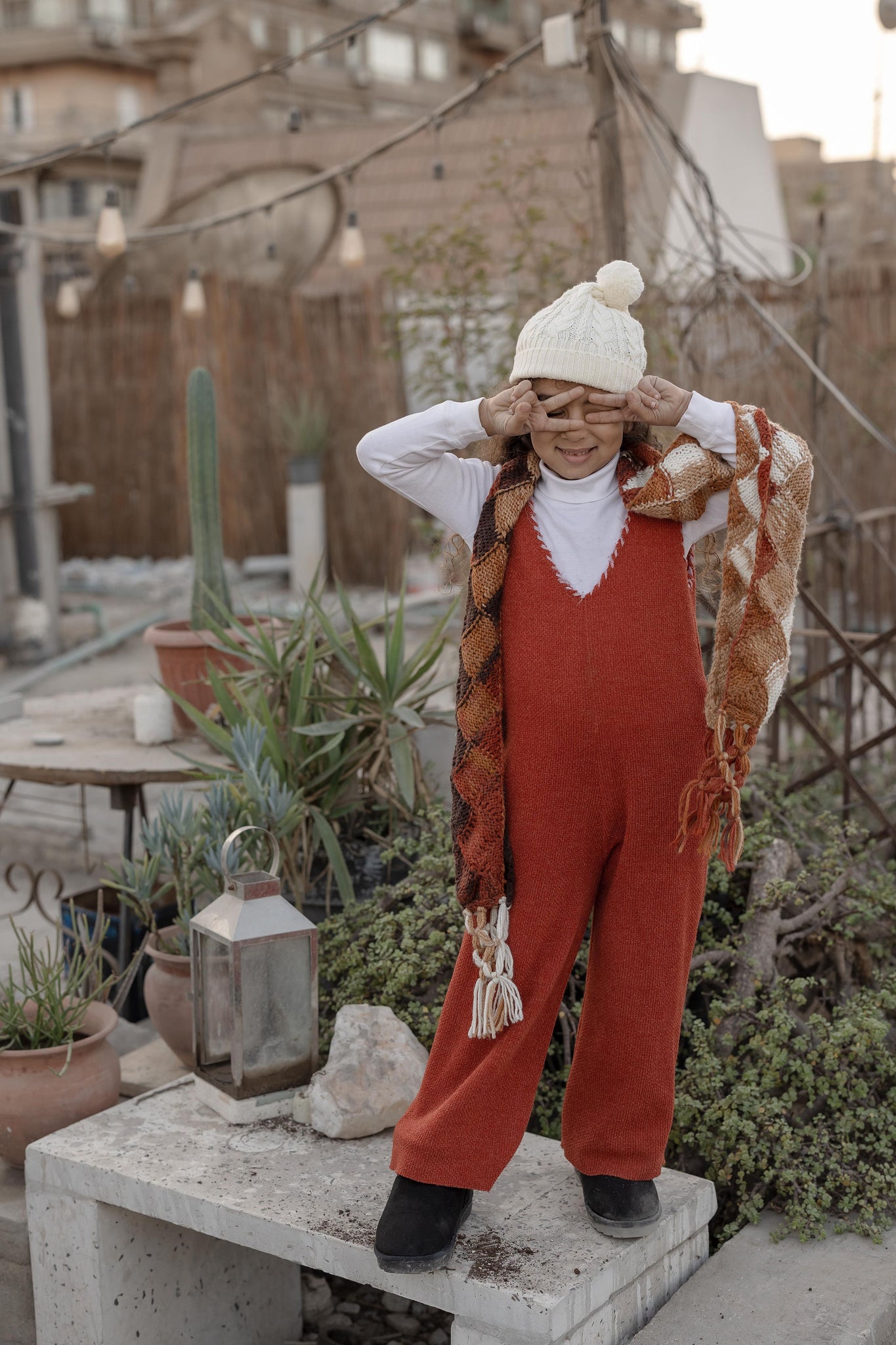 Just Let Her Wander Jumpsuit Brick