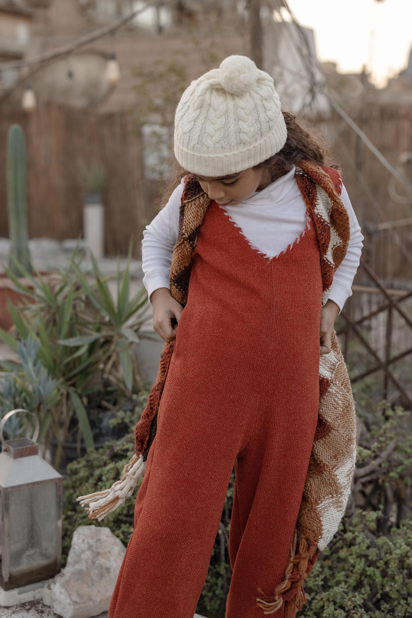 Just Let Her Wander Jumpsuit Brick