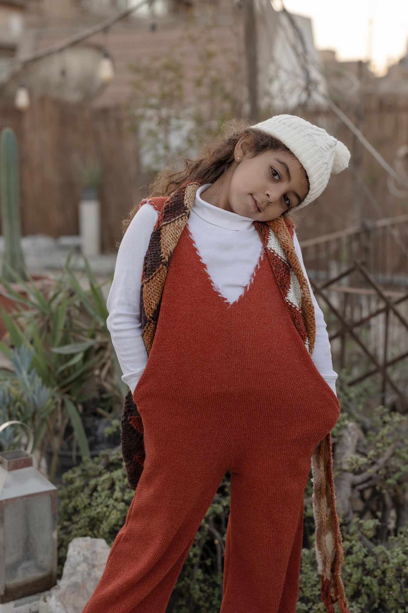 Just Let Her Wander Jumpsuit Brick