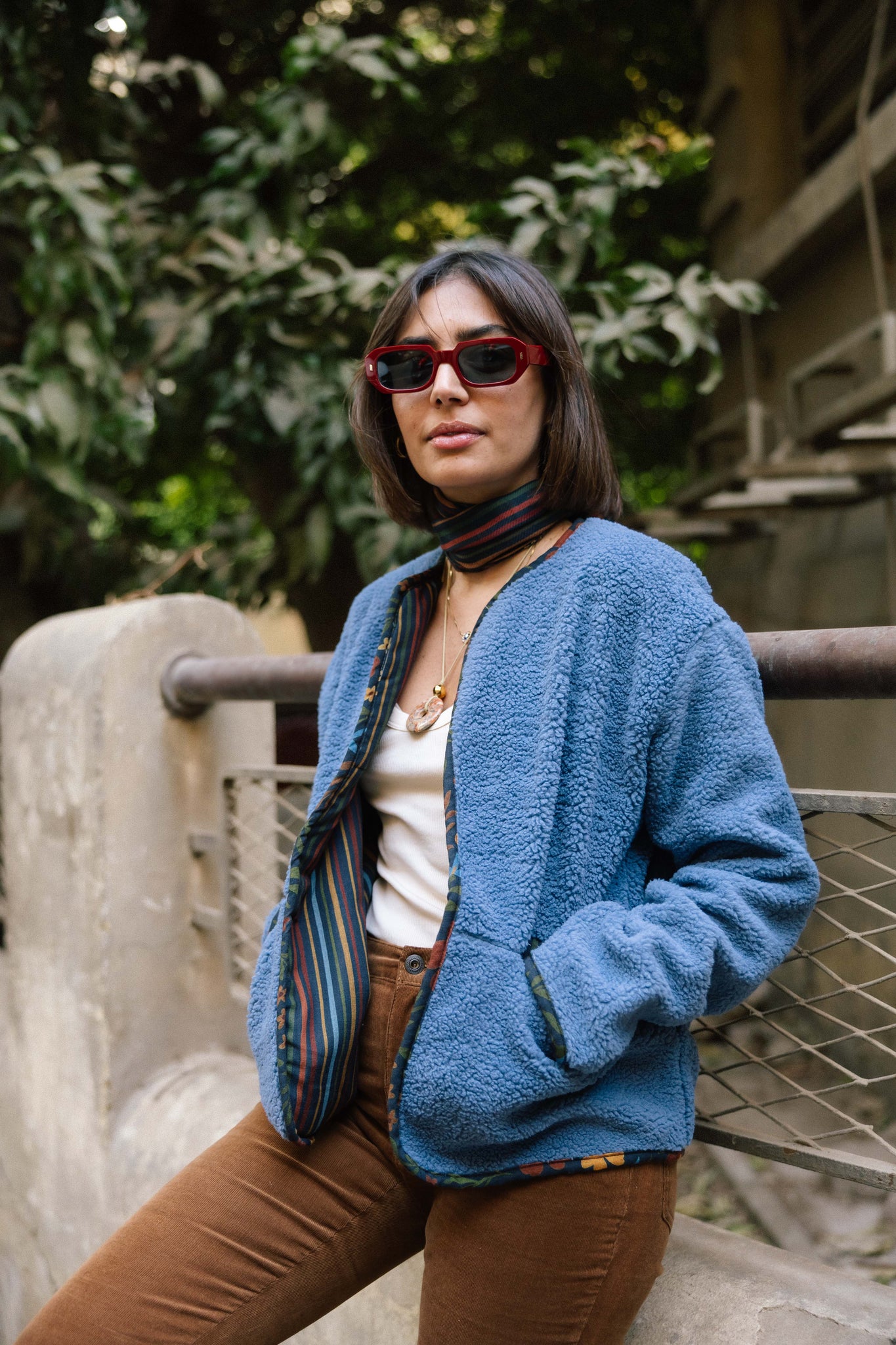 Borderline Cozy Jacket in Indigo