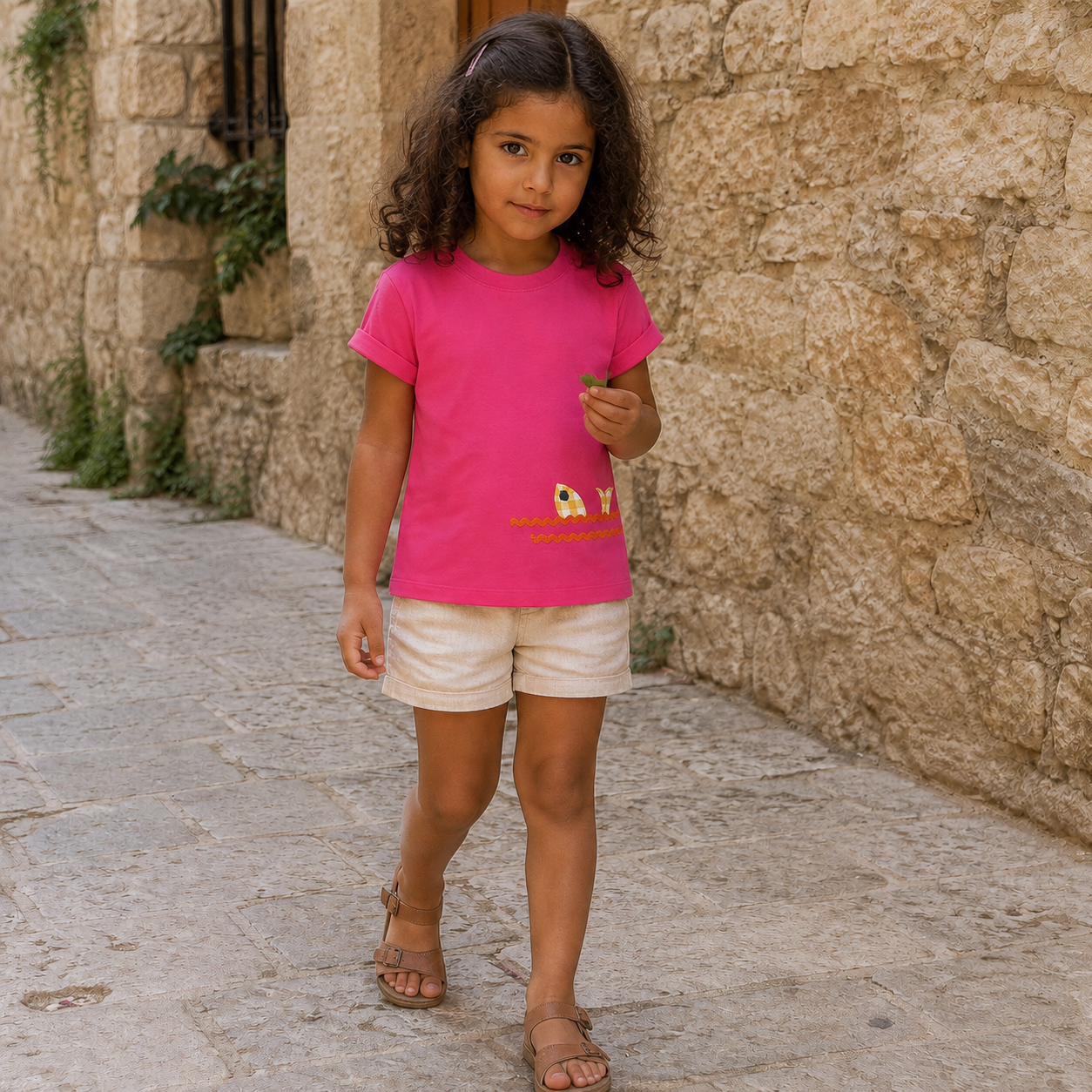 Little Samaka Fuschia Tee