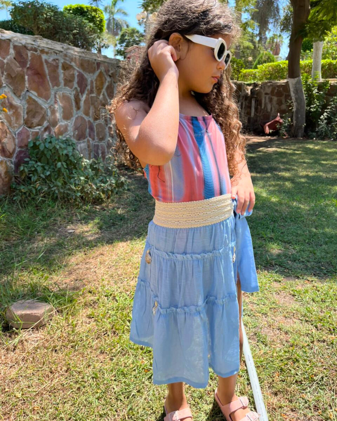 Little Baby Blue Gypsy Skirt