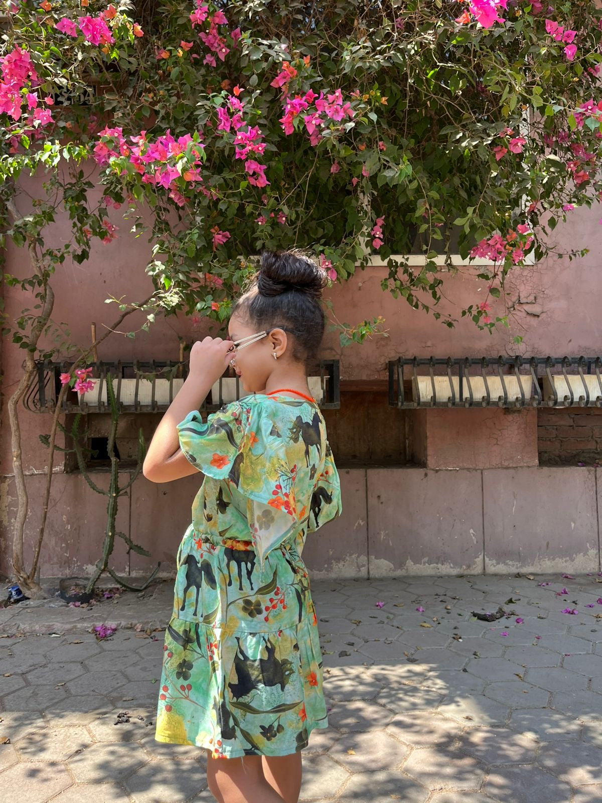 Little Sunday Wrap Dress in Arabian Nights