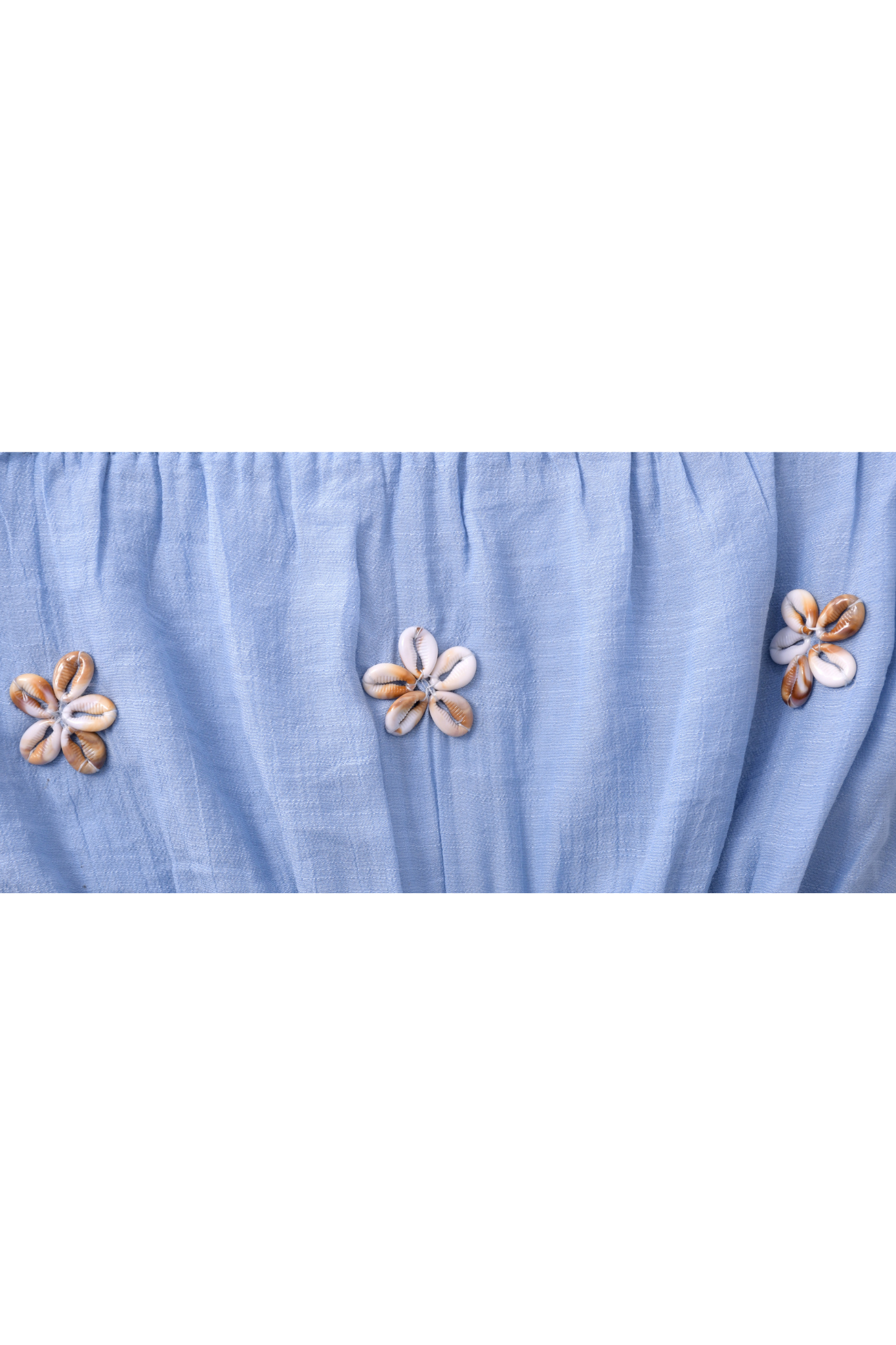 Shell Bloom Bandeau in Baby Blue