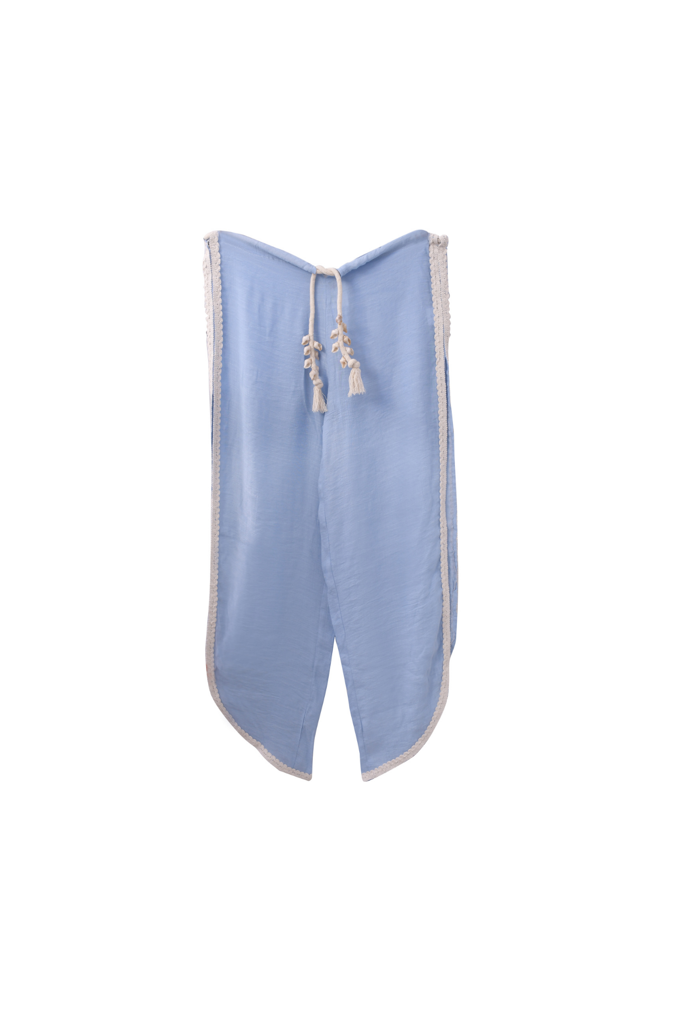 Coastal Slits Pants in Baby Blue