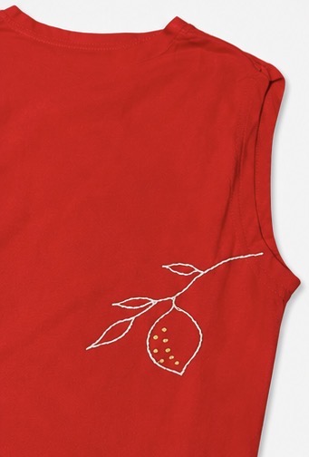 Cairo Dress in Lamuna Red