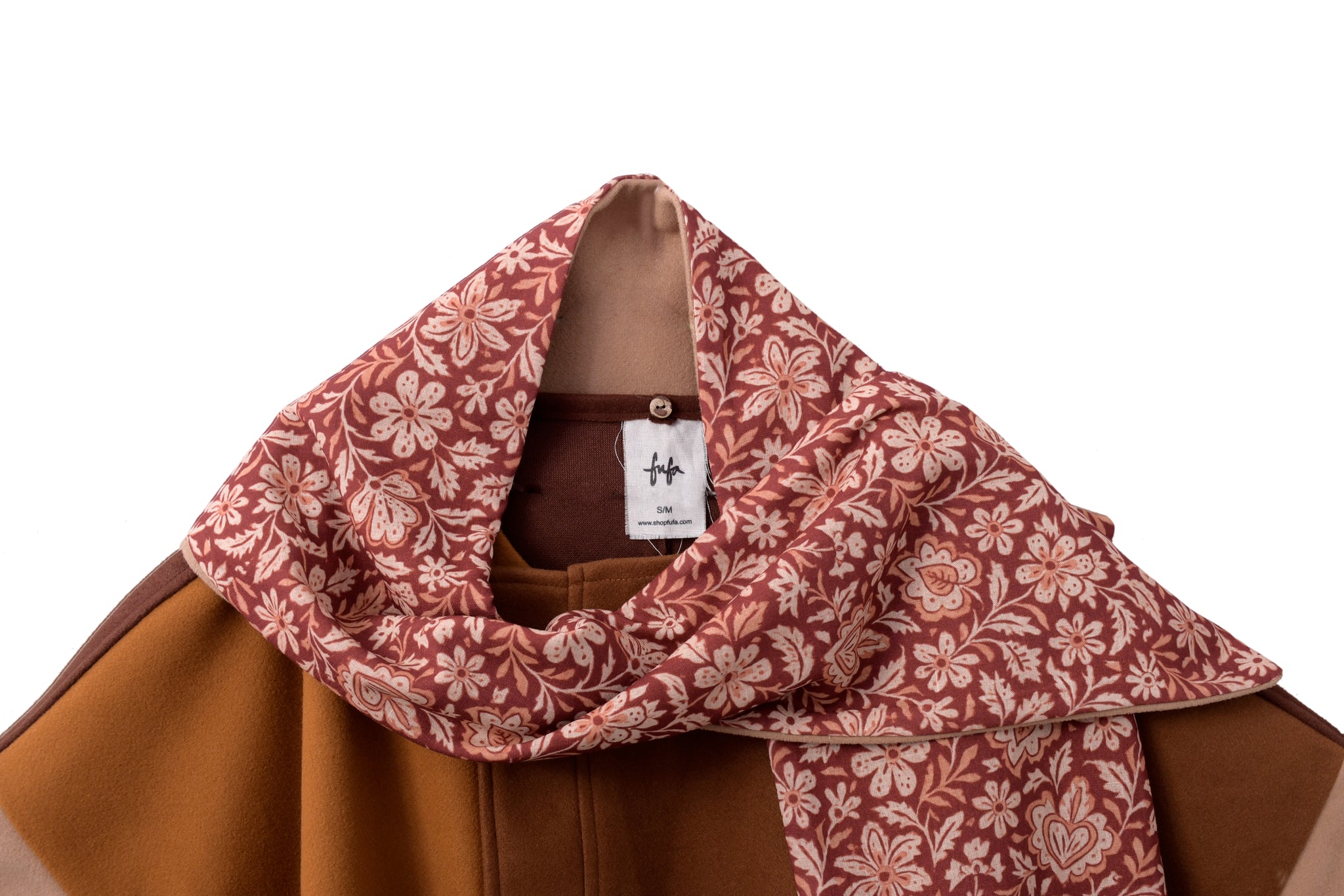 Sukoon Poncho in Saharan Browns