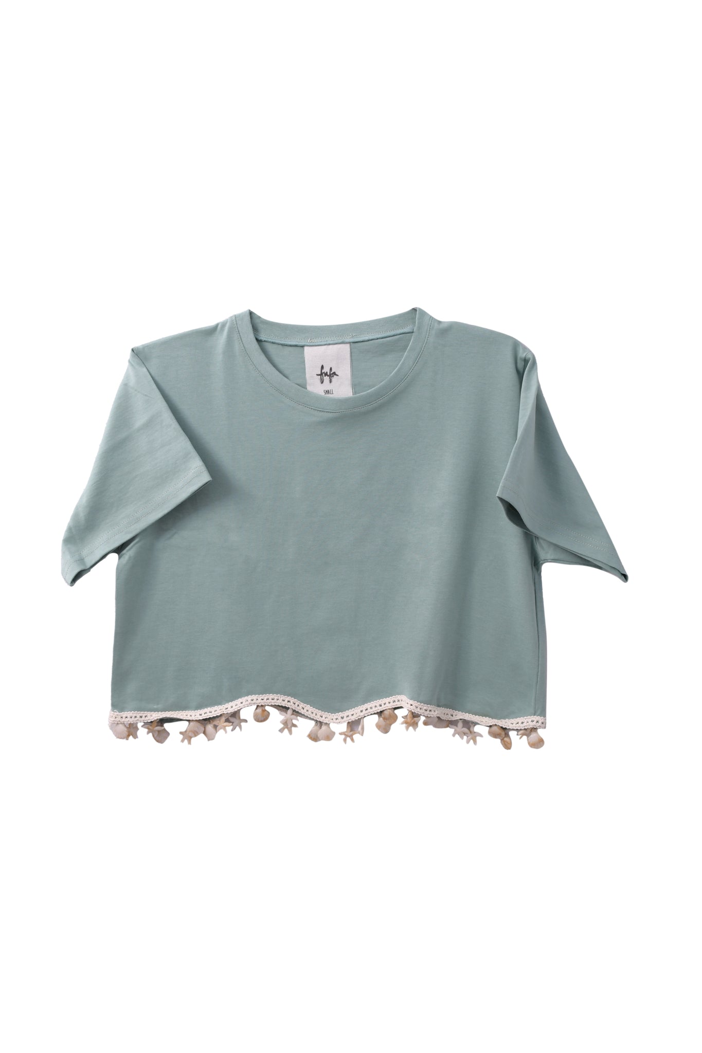 Mint Shella Cropped Tee
