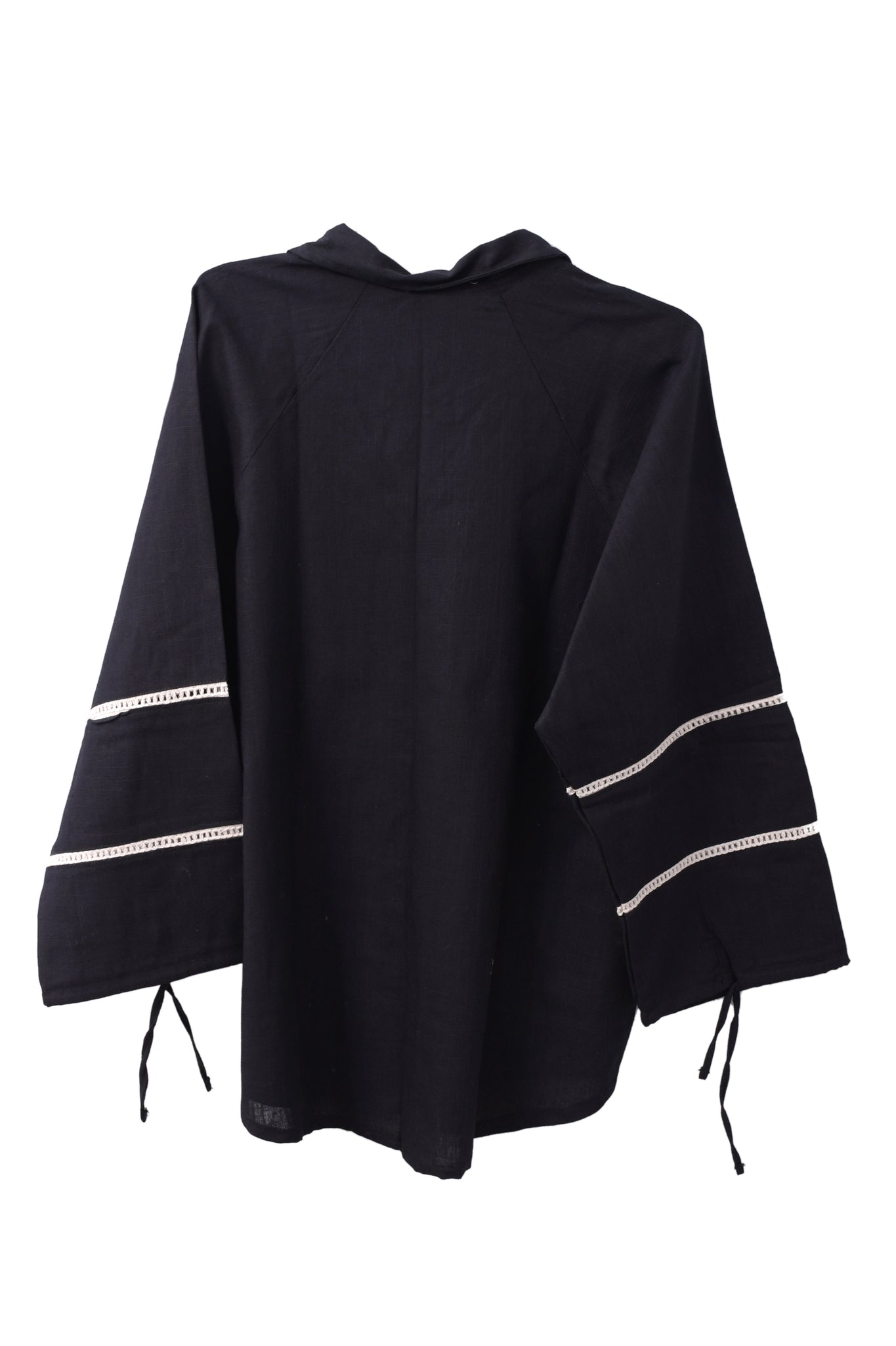 The Aziza Linen Shirt in Black