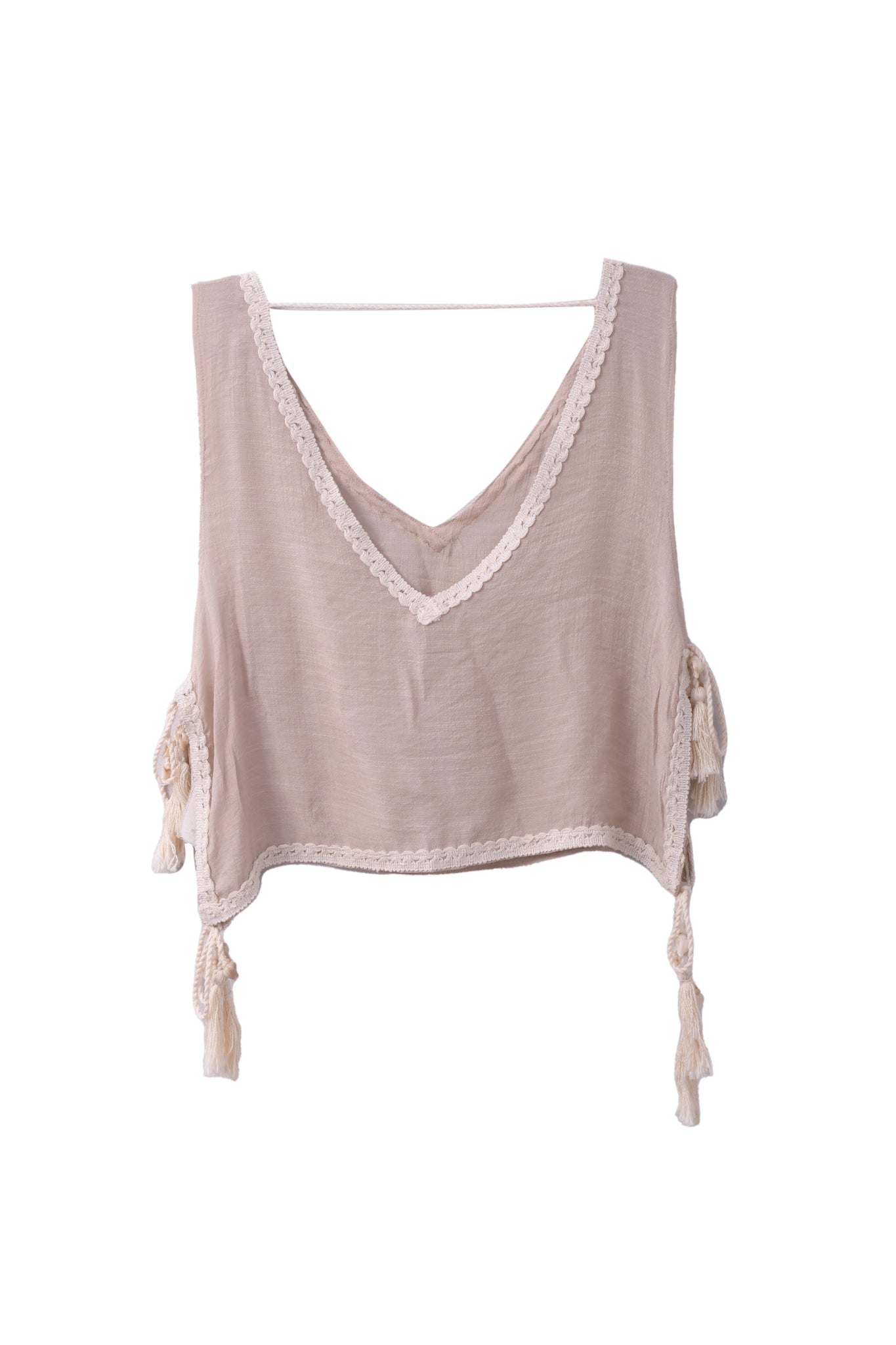 Coastal Slits Top In Cafe