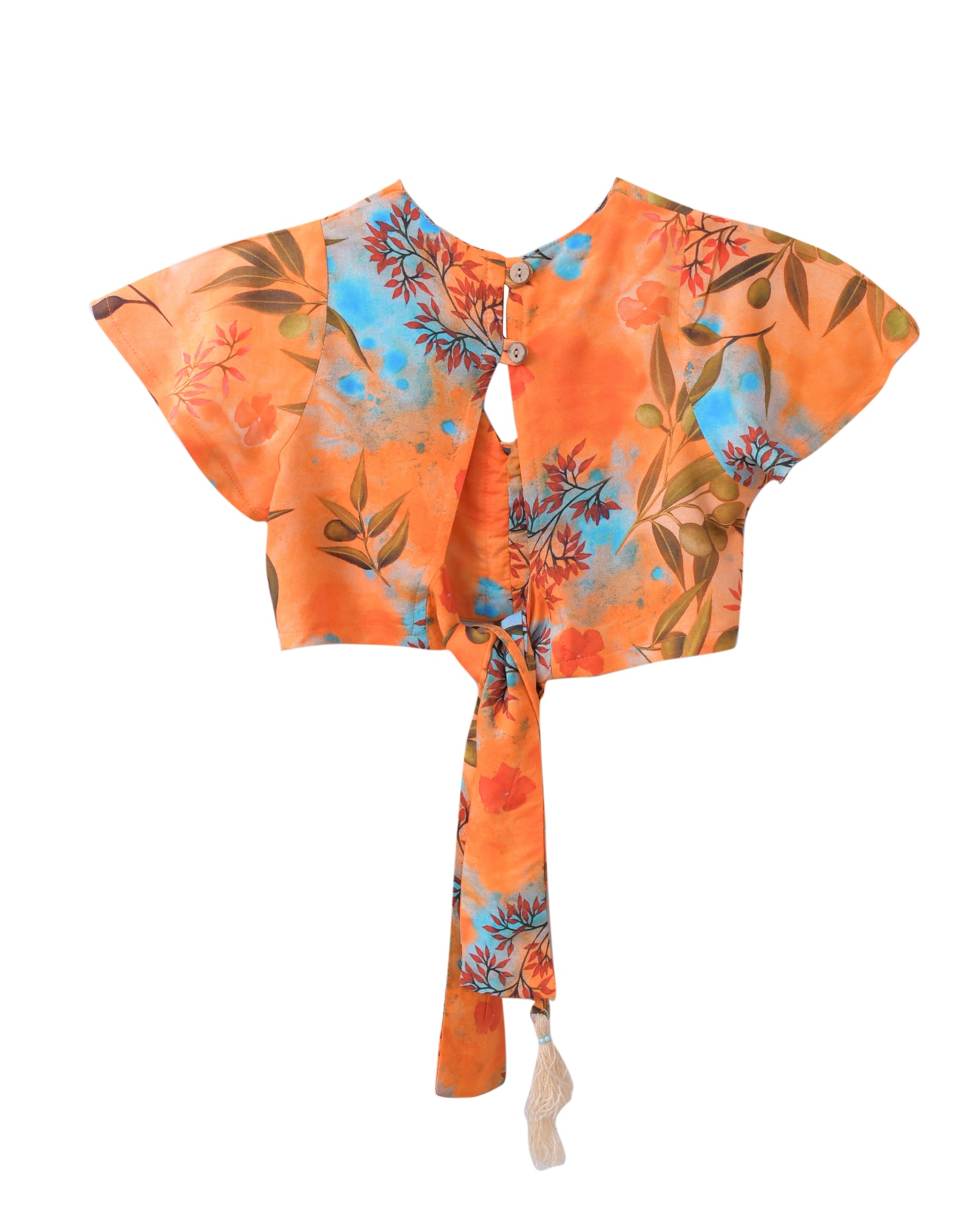 Little Firefly Crop Top in Zaytuna Print