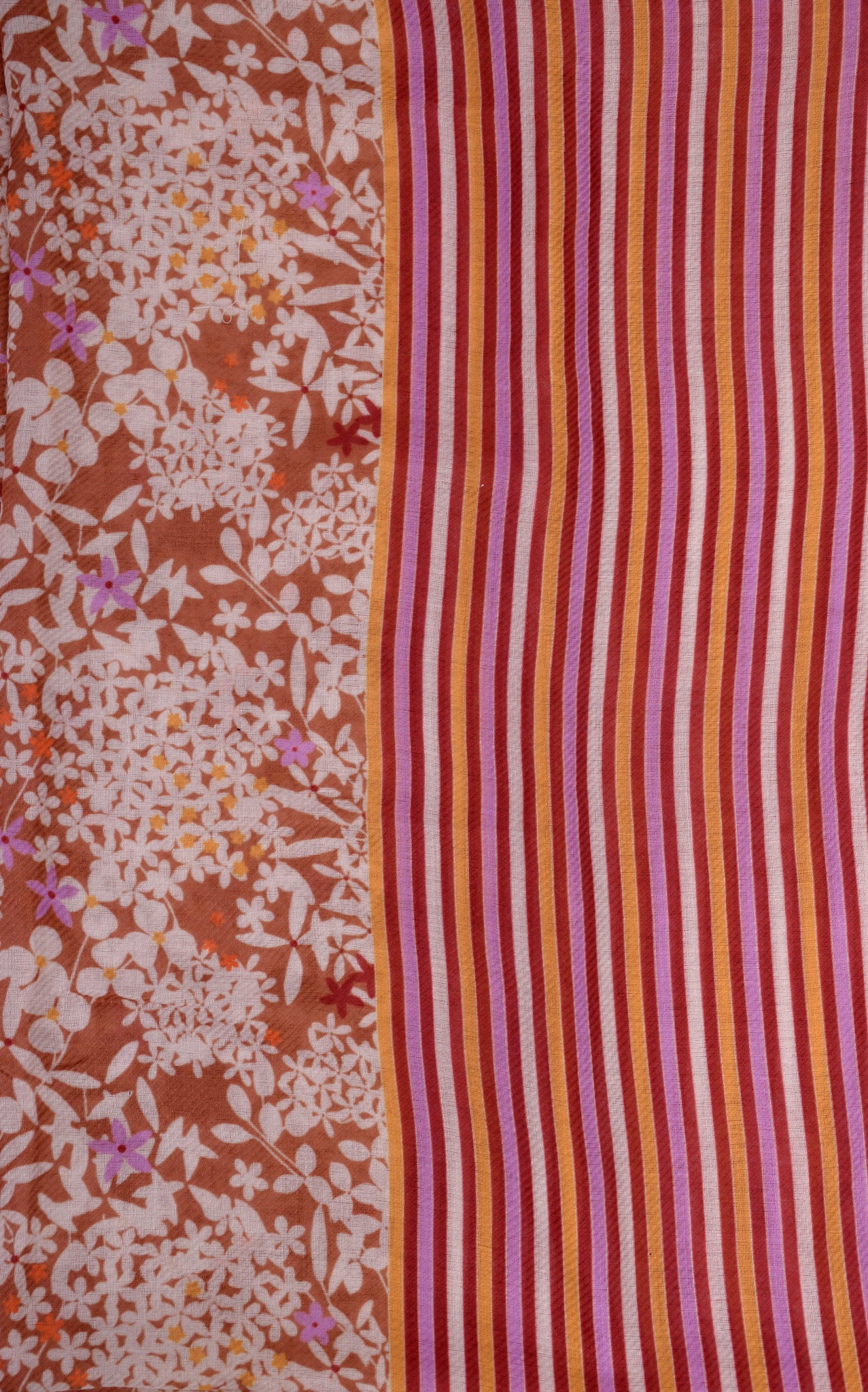 Stripy Blossoms Scarf