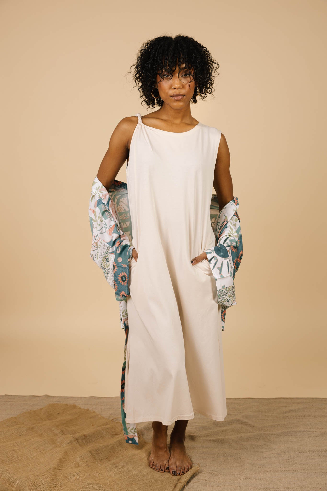 Cairo Dress in Beige