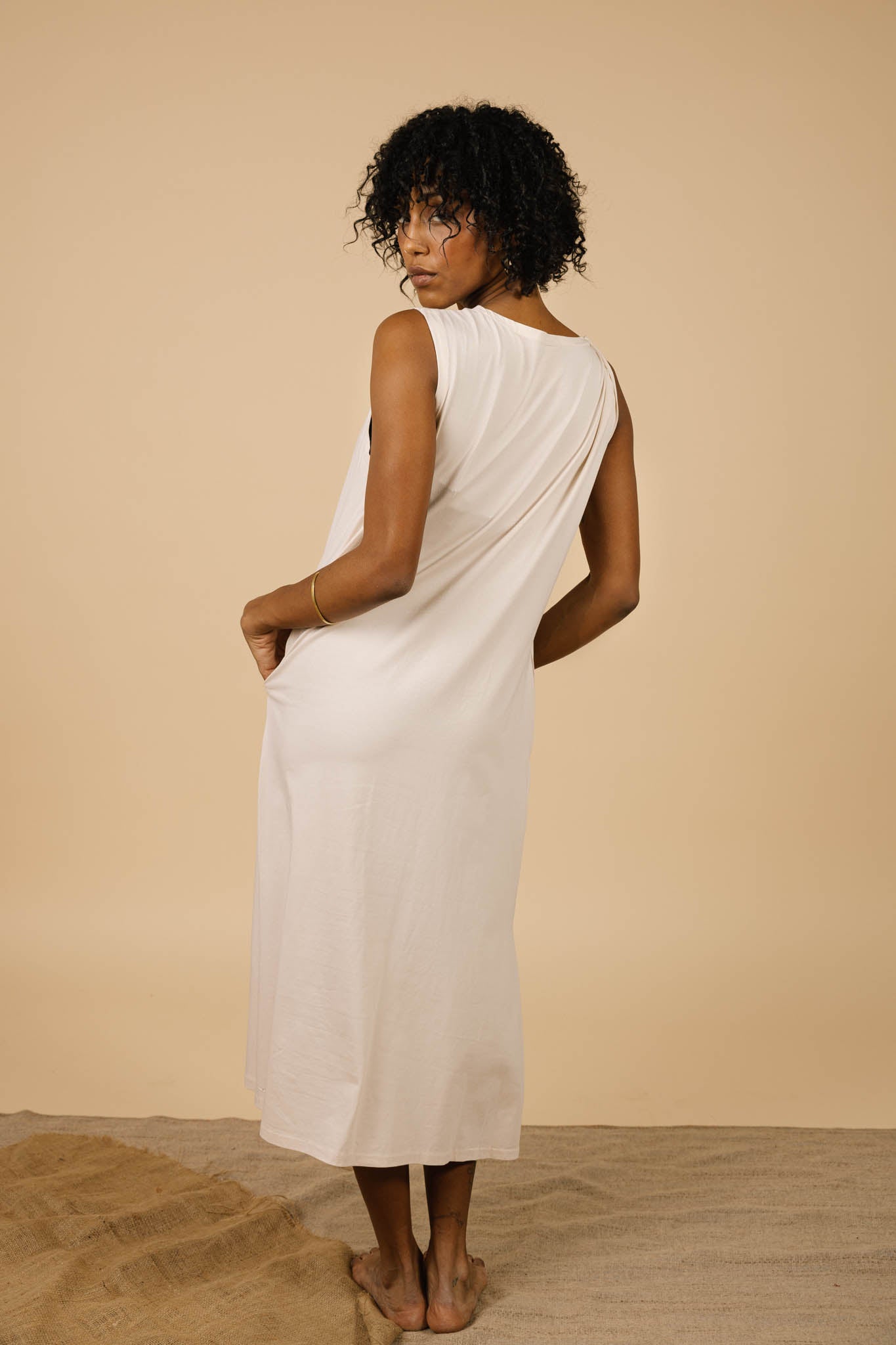 Cairo Dress in Beige