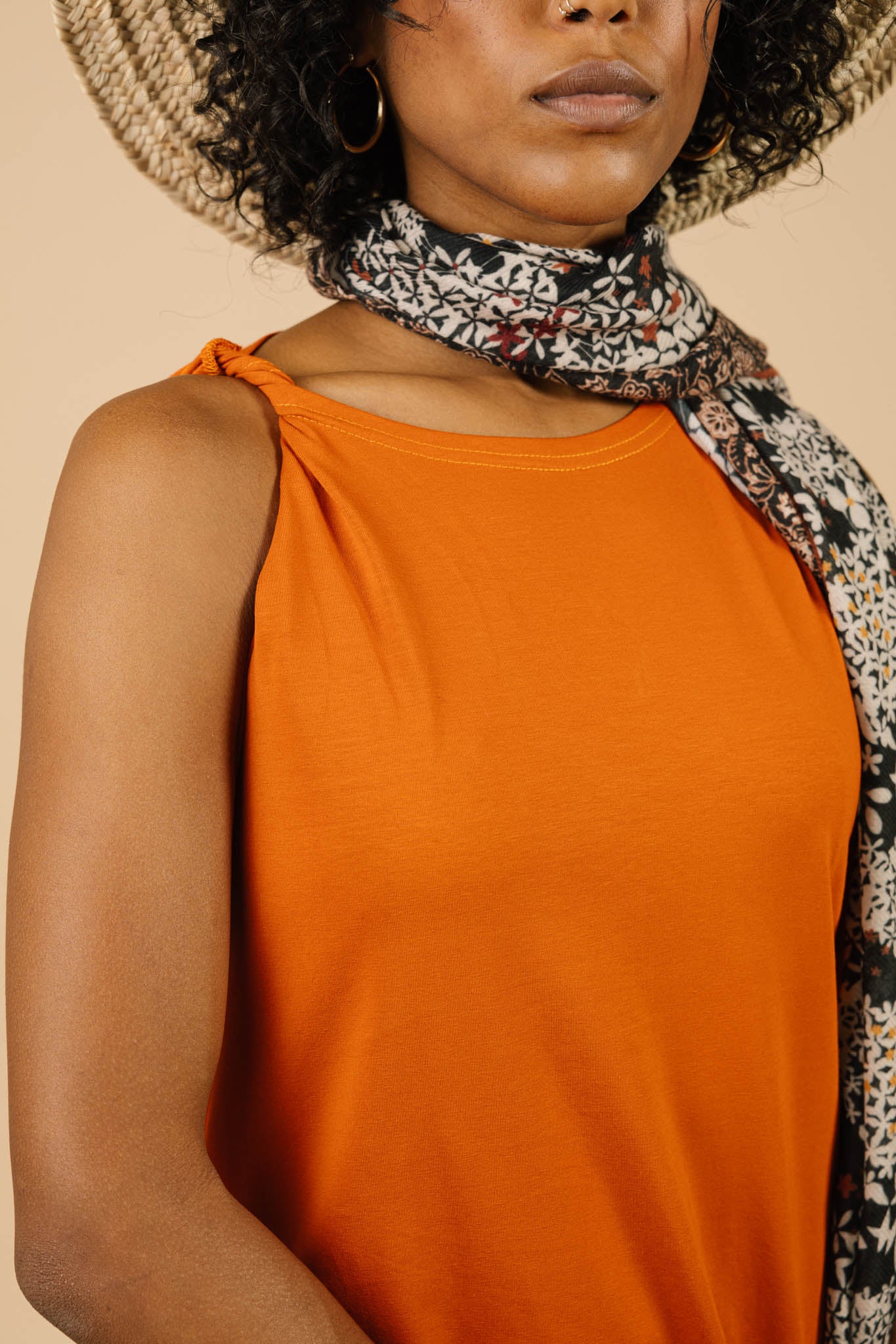 Cairo Dress in Brick