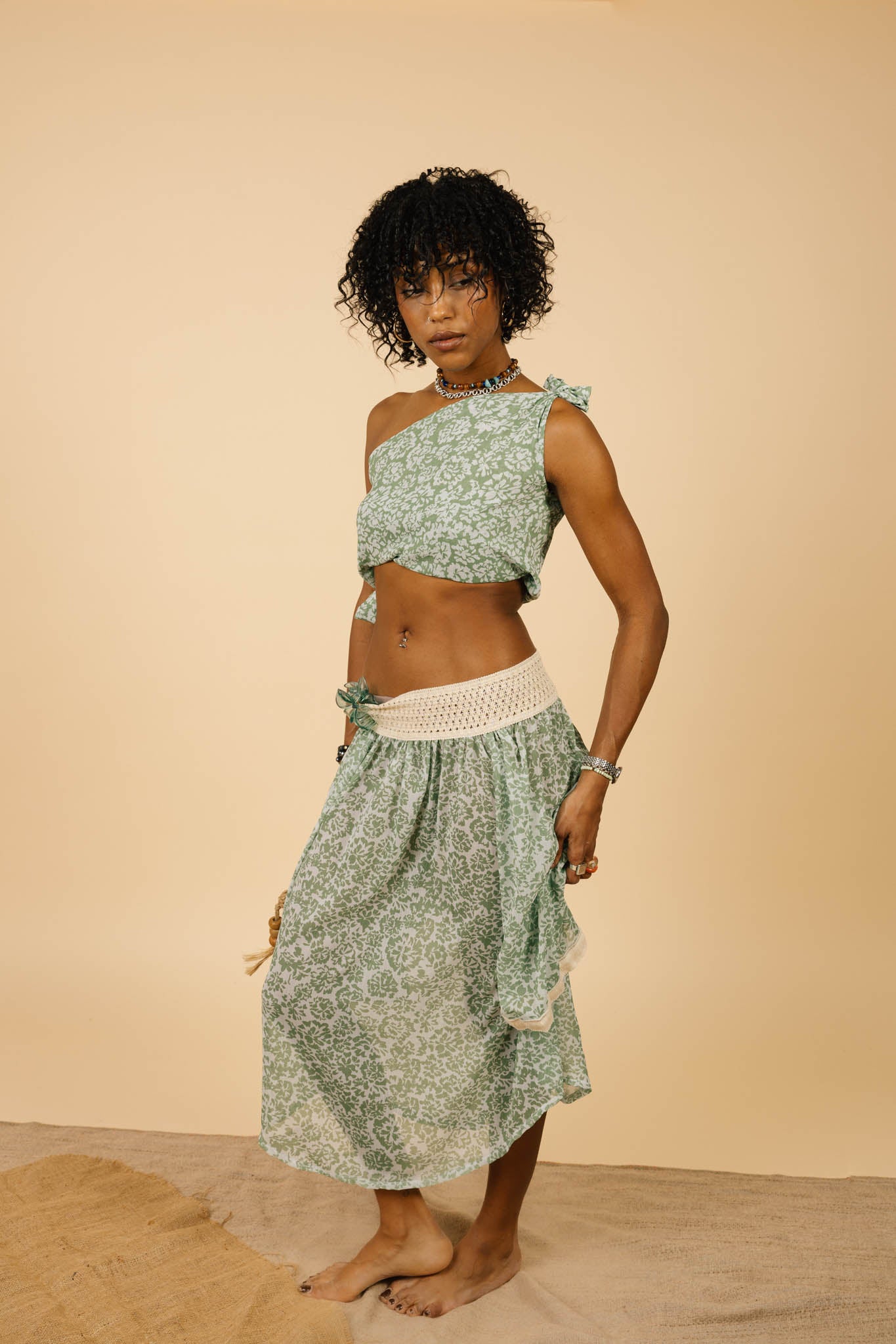 Flirty Green Blossom