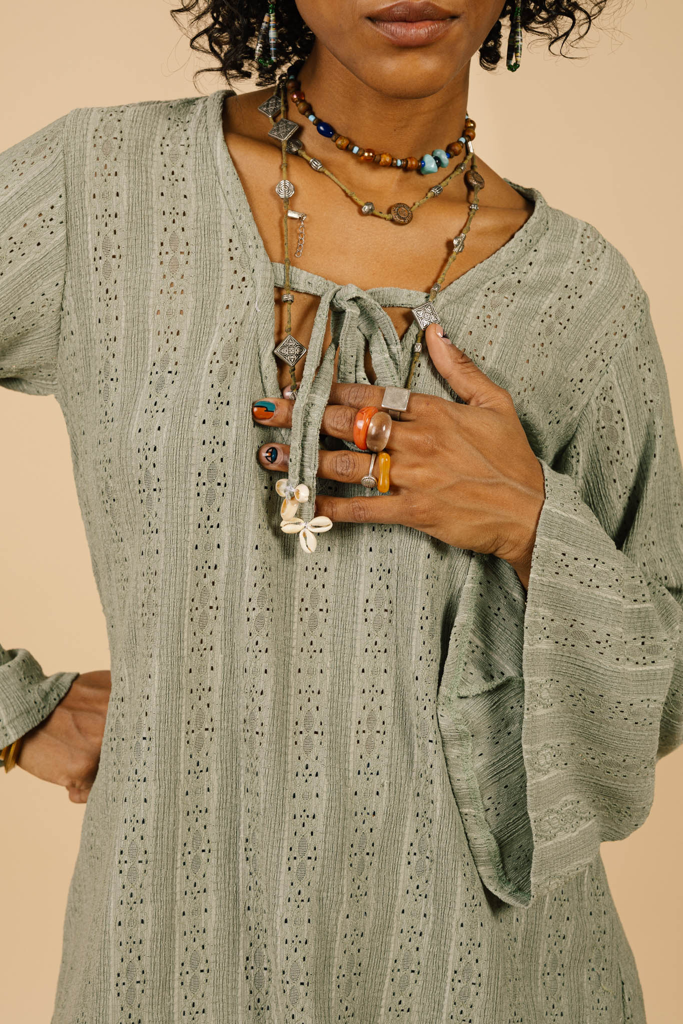 Delicate SummerSomewhere Dress in Olive