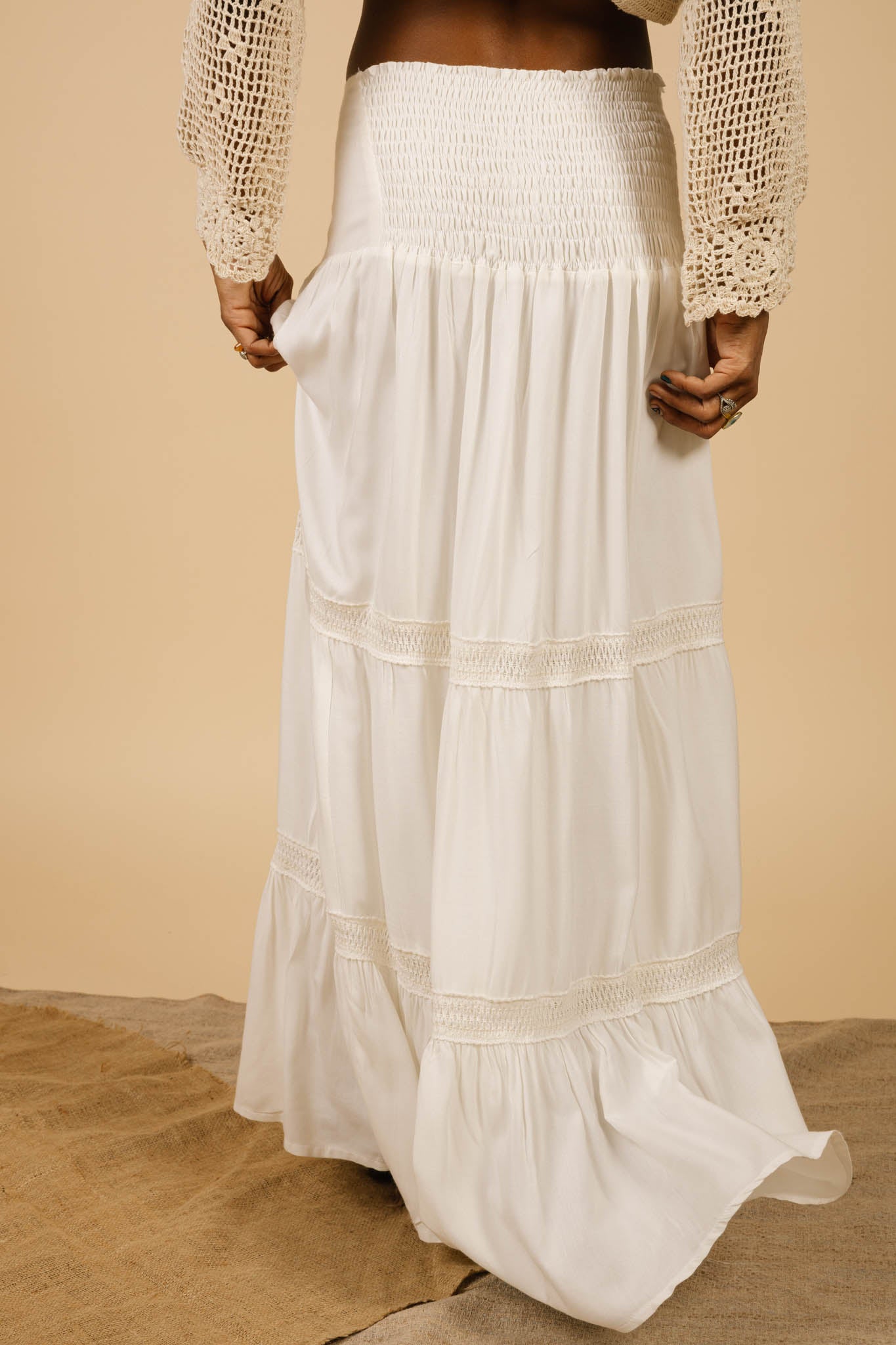 Shali White Skirt