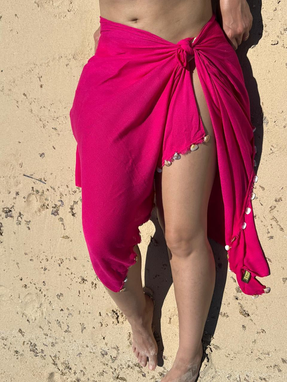 Fuchsia Shell Sarong