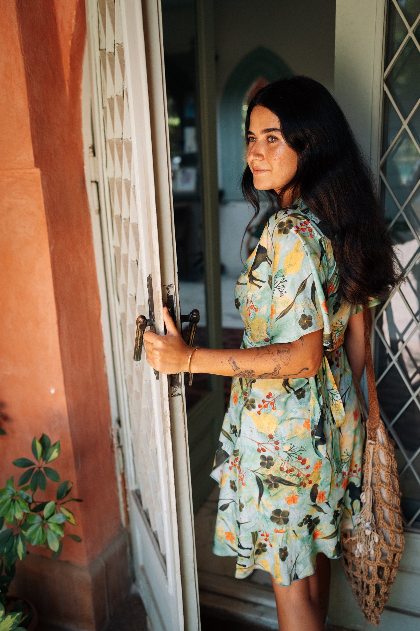 Sunday Fling Wrap Dress in Arabian Nights