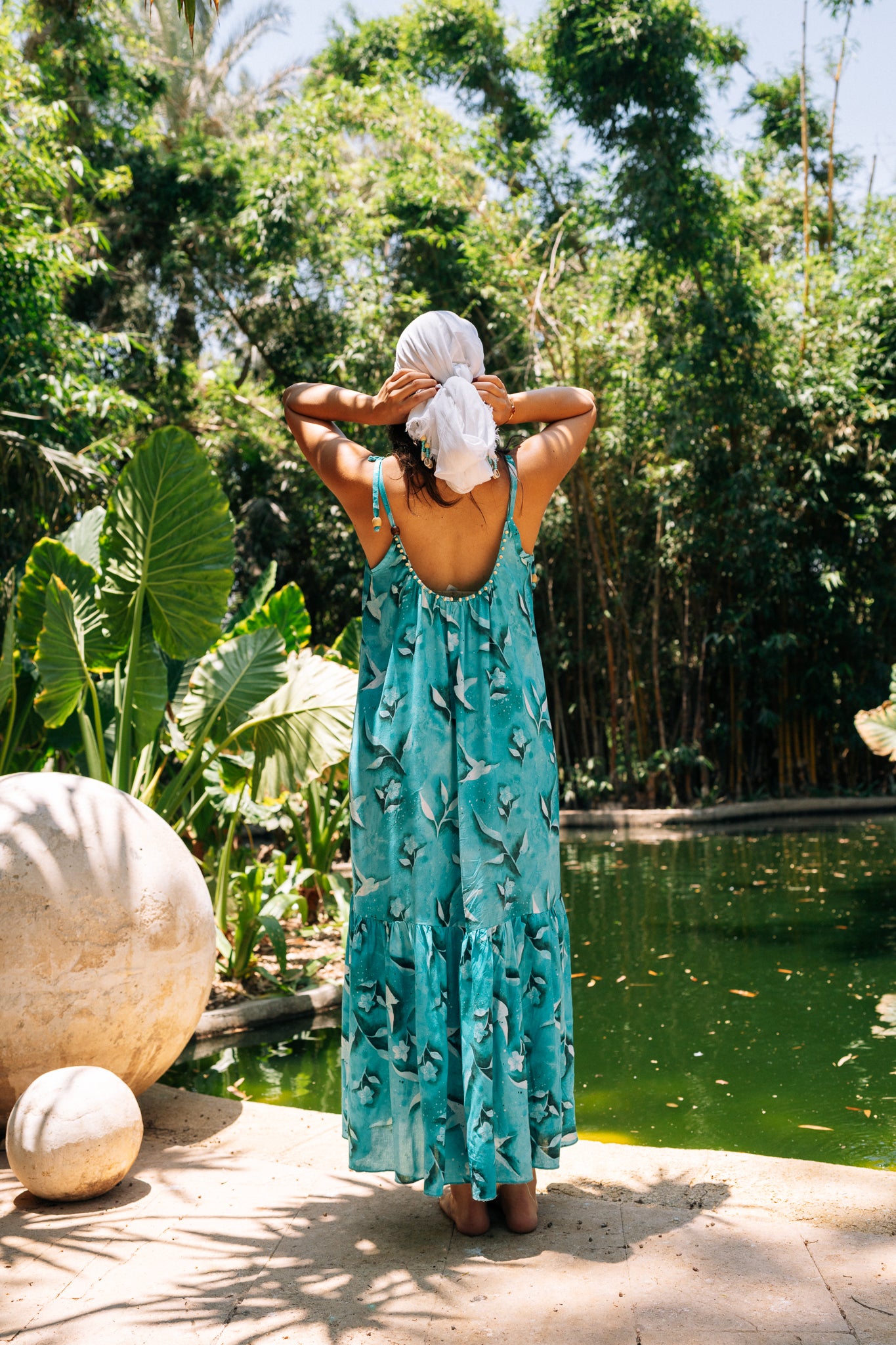 Strappy Dress in Tuyour Print