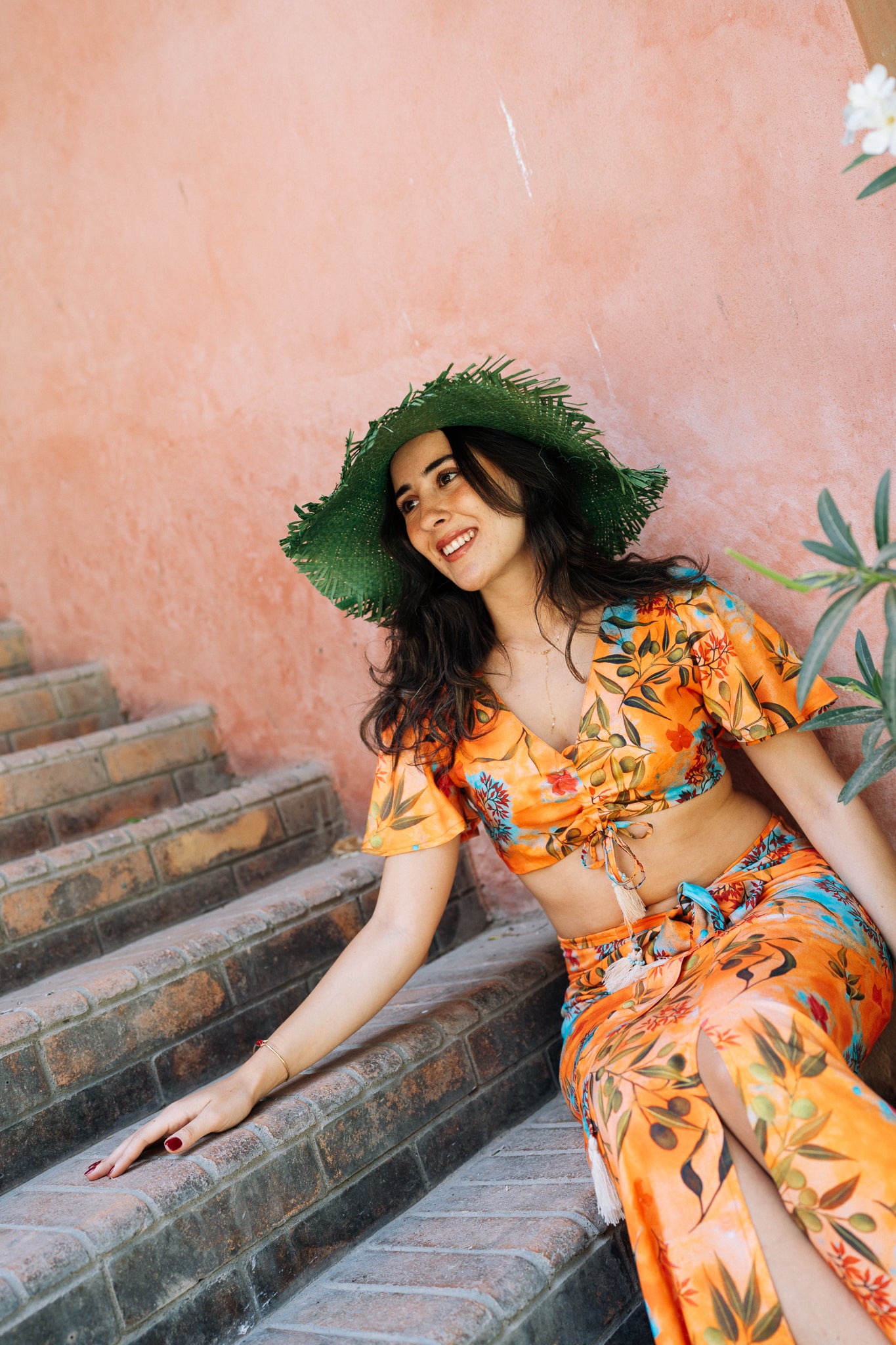 Firefly Crop Top in Zaytuna Print