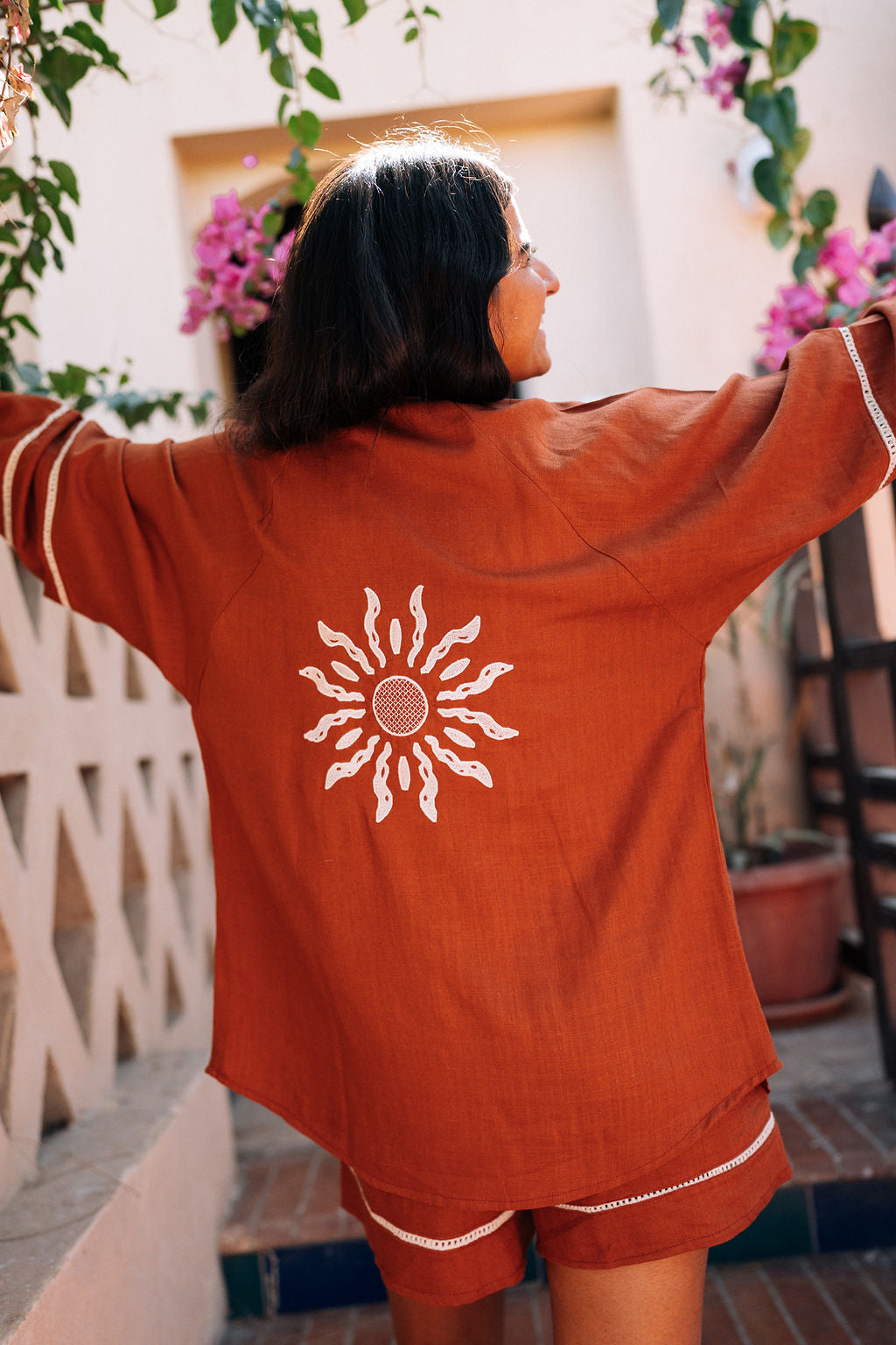 The Aziza Sun Linen Shirt in Havan