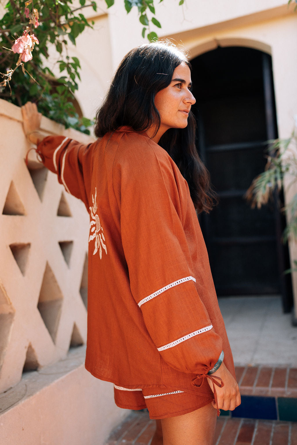 The Aziza Sun Linen Shirt in Havan