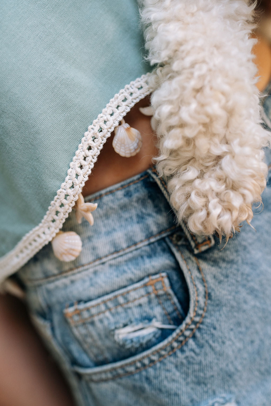 Mint Shella Cropped Tee