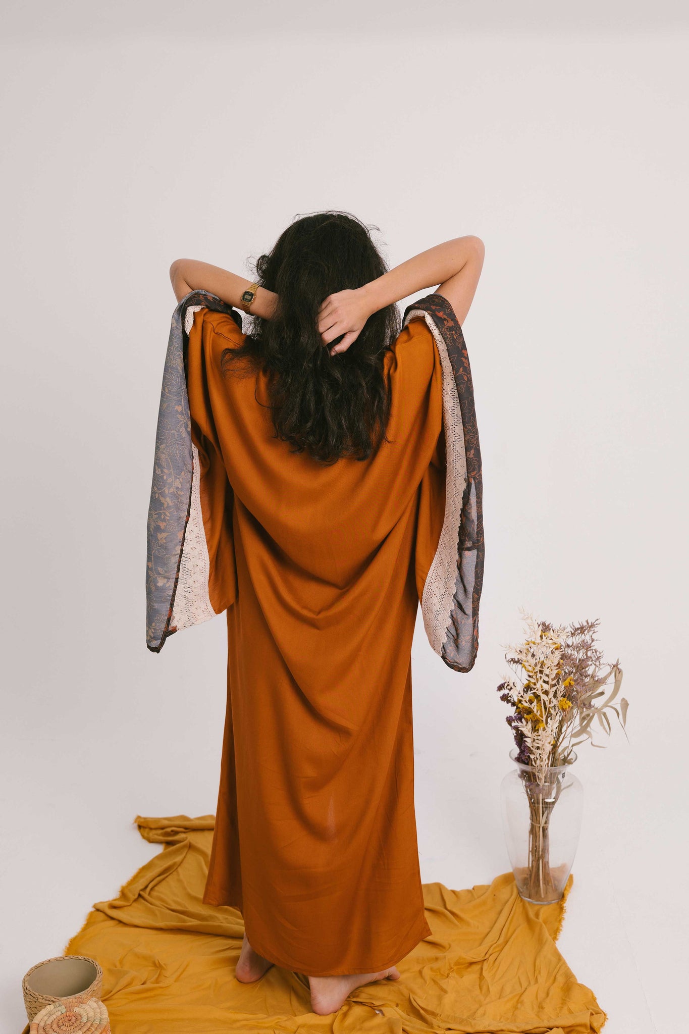 Angel Wings Floral Camel