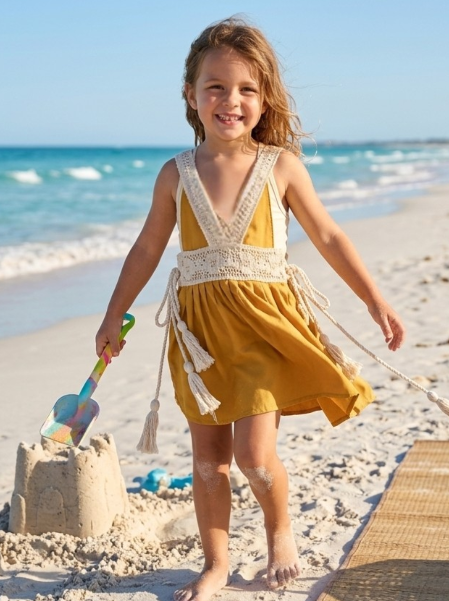 Little Sweetheart Dress Mustard