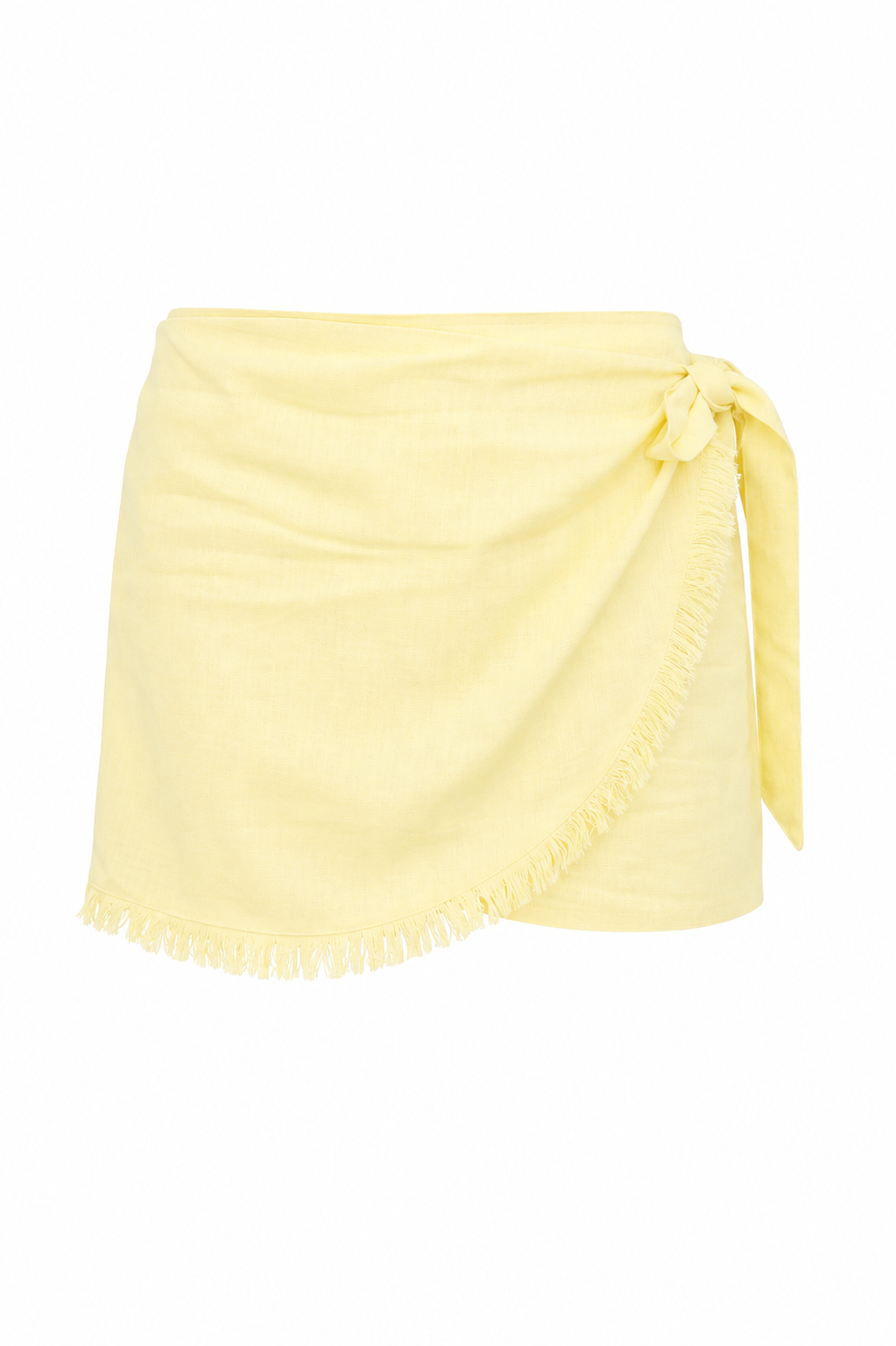 Sunset Shorts in Linen Yellow