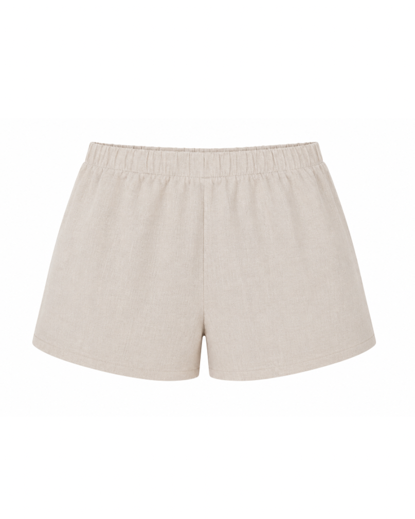 Sunset Shorts in Linen Beige