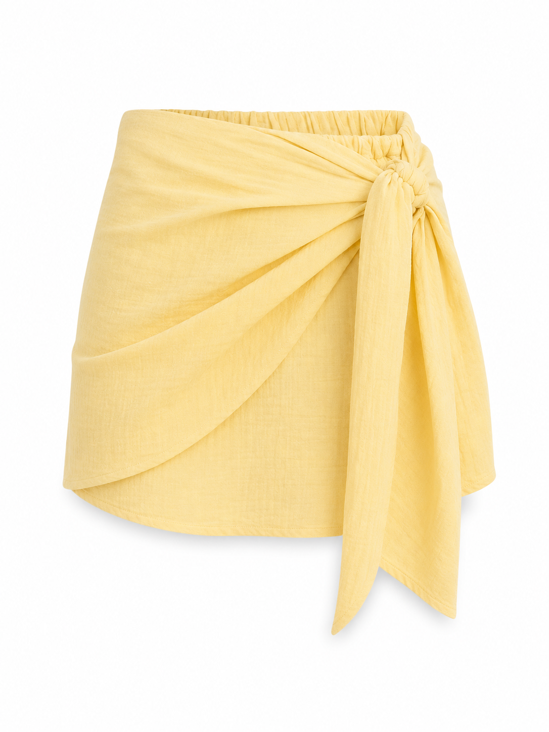 Nura Skirt in Yellow Crinkle