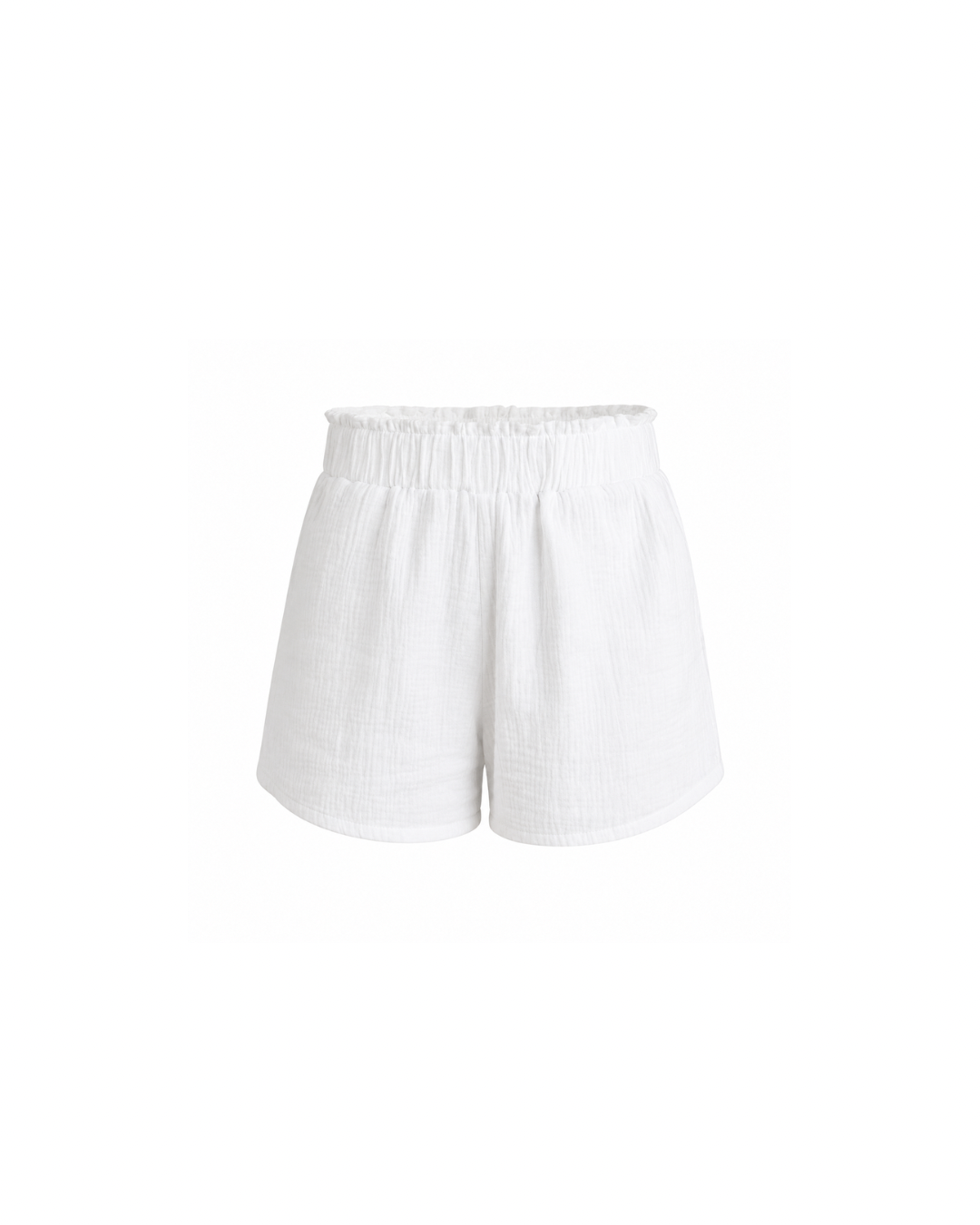 The Aziza Short in White Crinkle