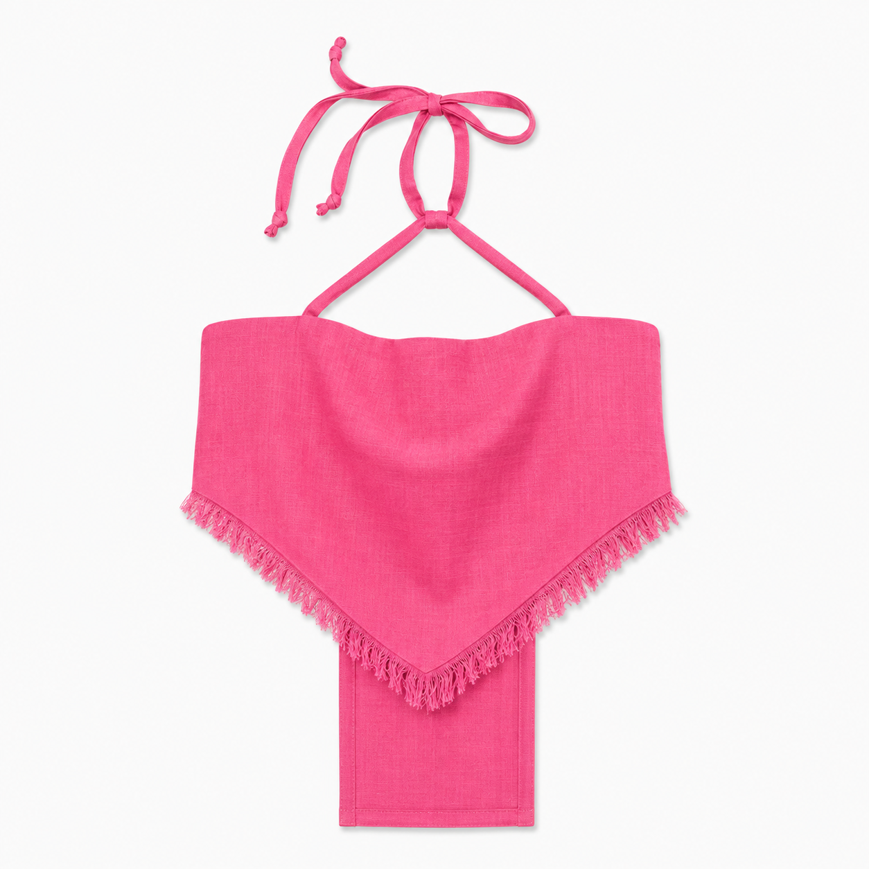 Little Sunset Rays Top in Linen Fuchsia